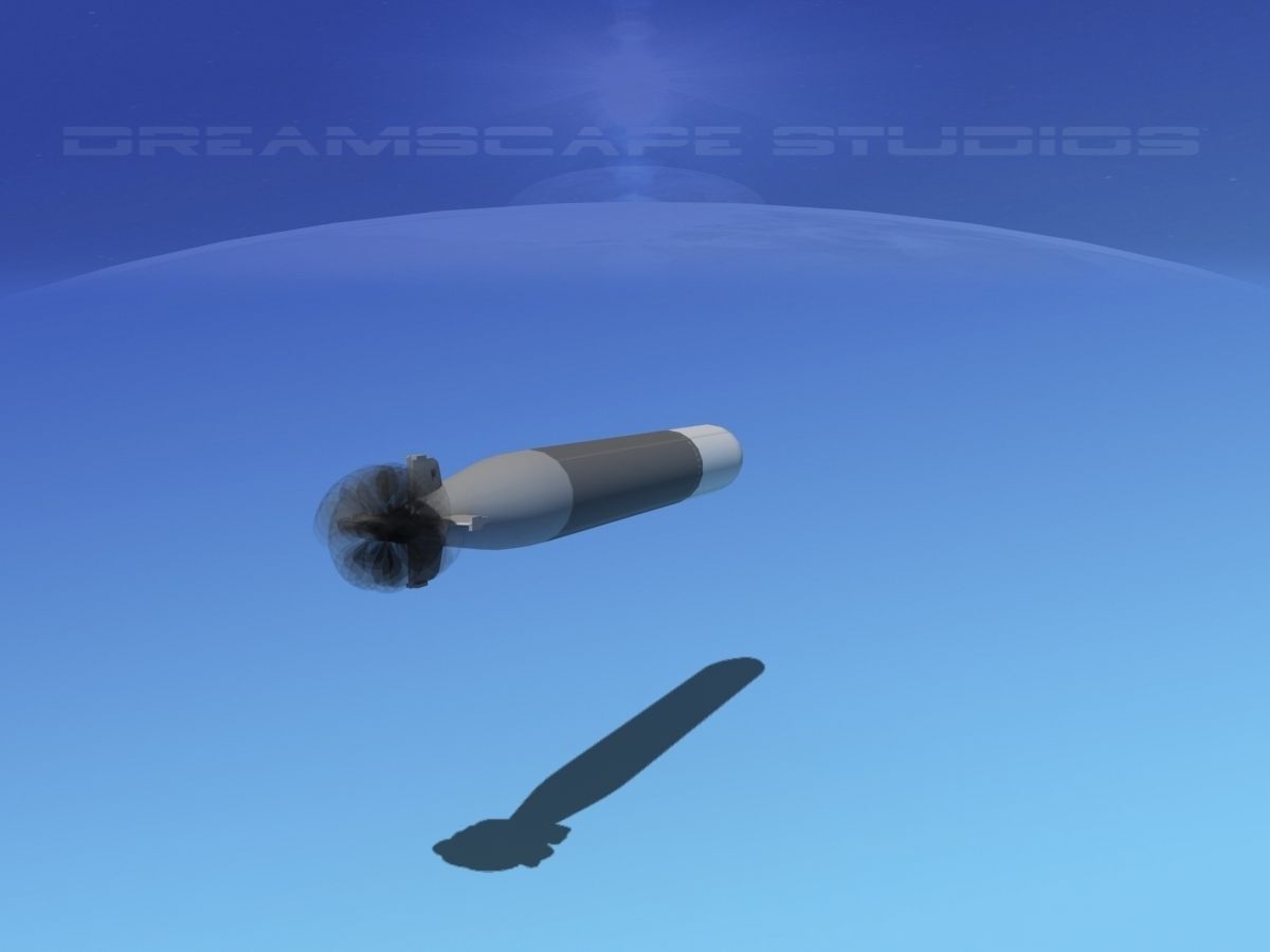 Mark 14 Torpedo Low-poly 3D model_6