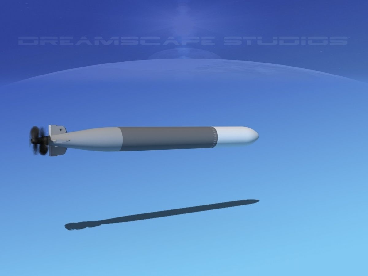 Mark 14 Torpedo Low-poly 3D model_5