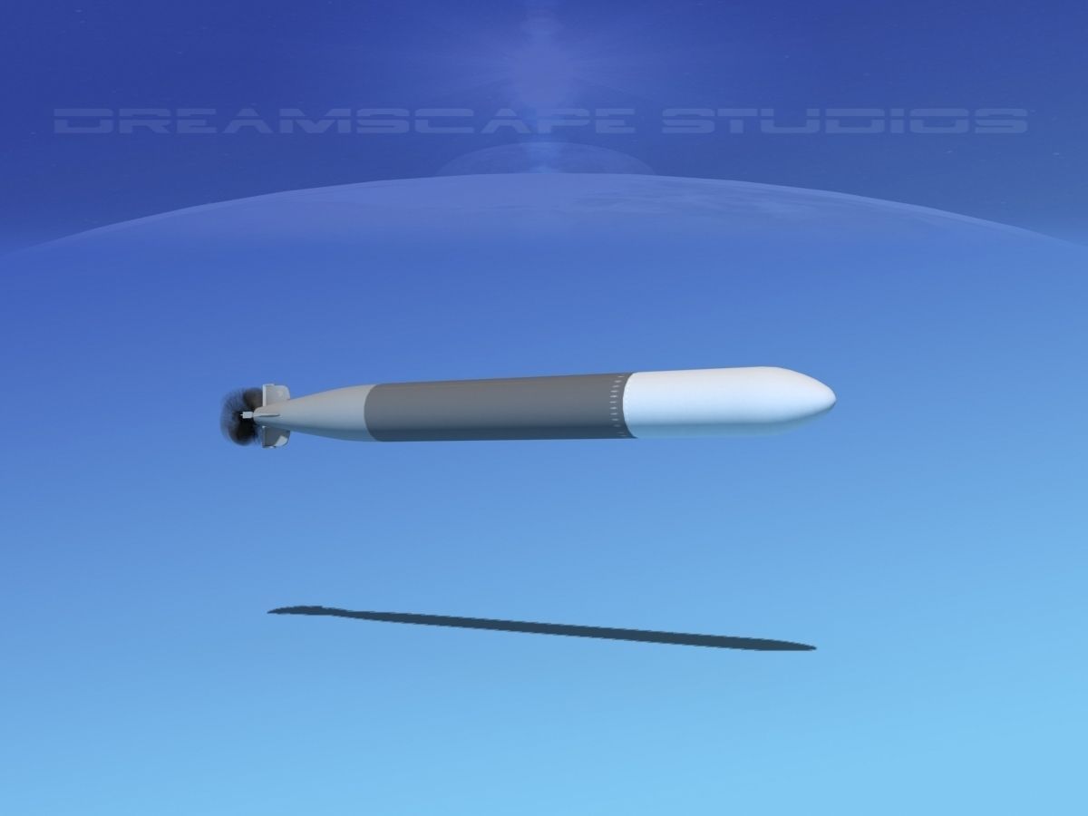 Mark 14 Torpedo Low-poly 3D model_3