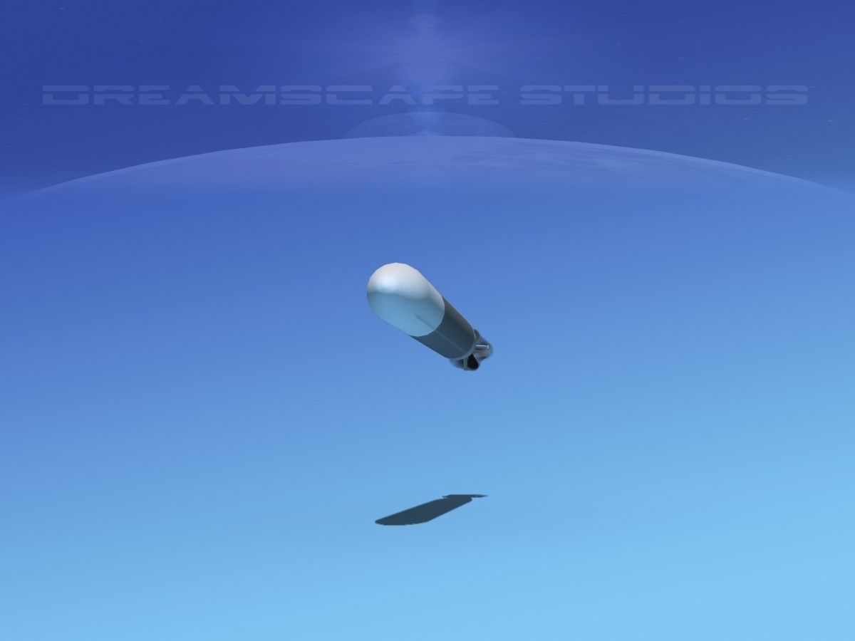 Mark 14 Torpedo Low-poly 3D model_1