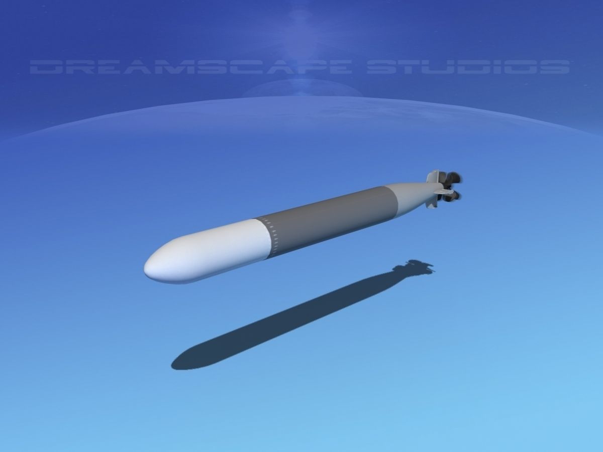 Mark 14 Torpedo Low-poly 3D model_10