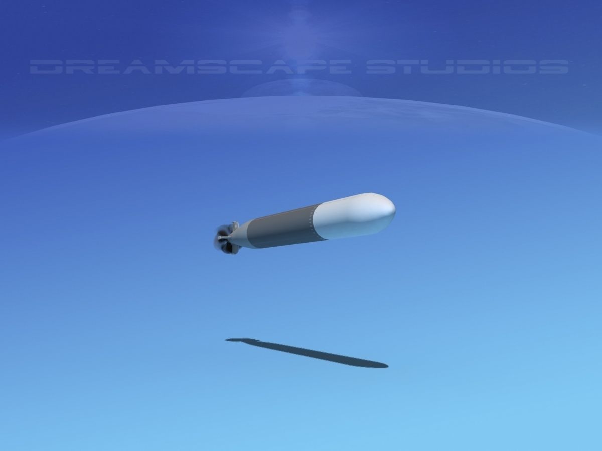 Mark 14 Torpedo Low-poly 3D model_2