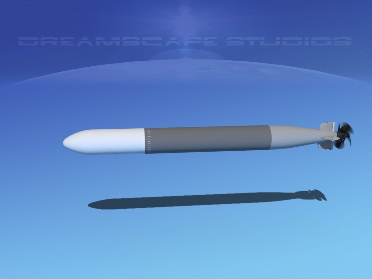 Mark 14 Torpedo Low-poly 3D model_9