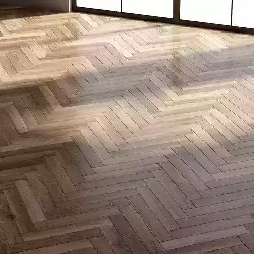 Parquet English Herringbone 3D model