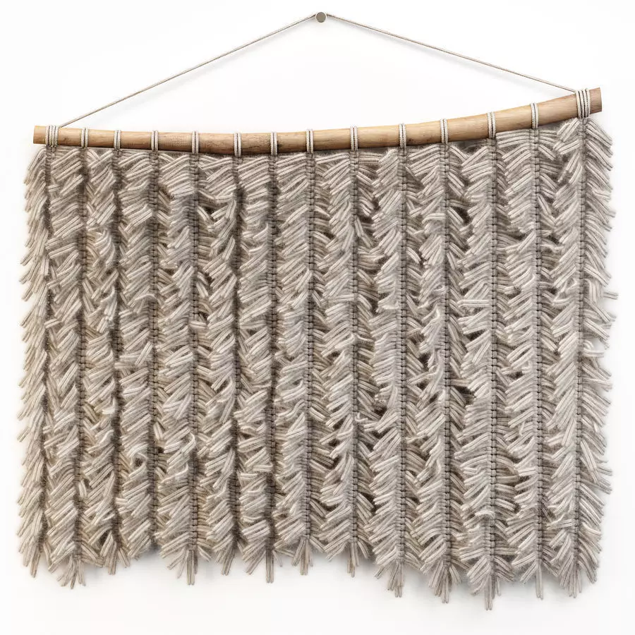 Modern Macrame Wall Hanging 3D model