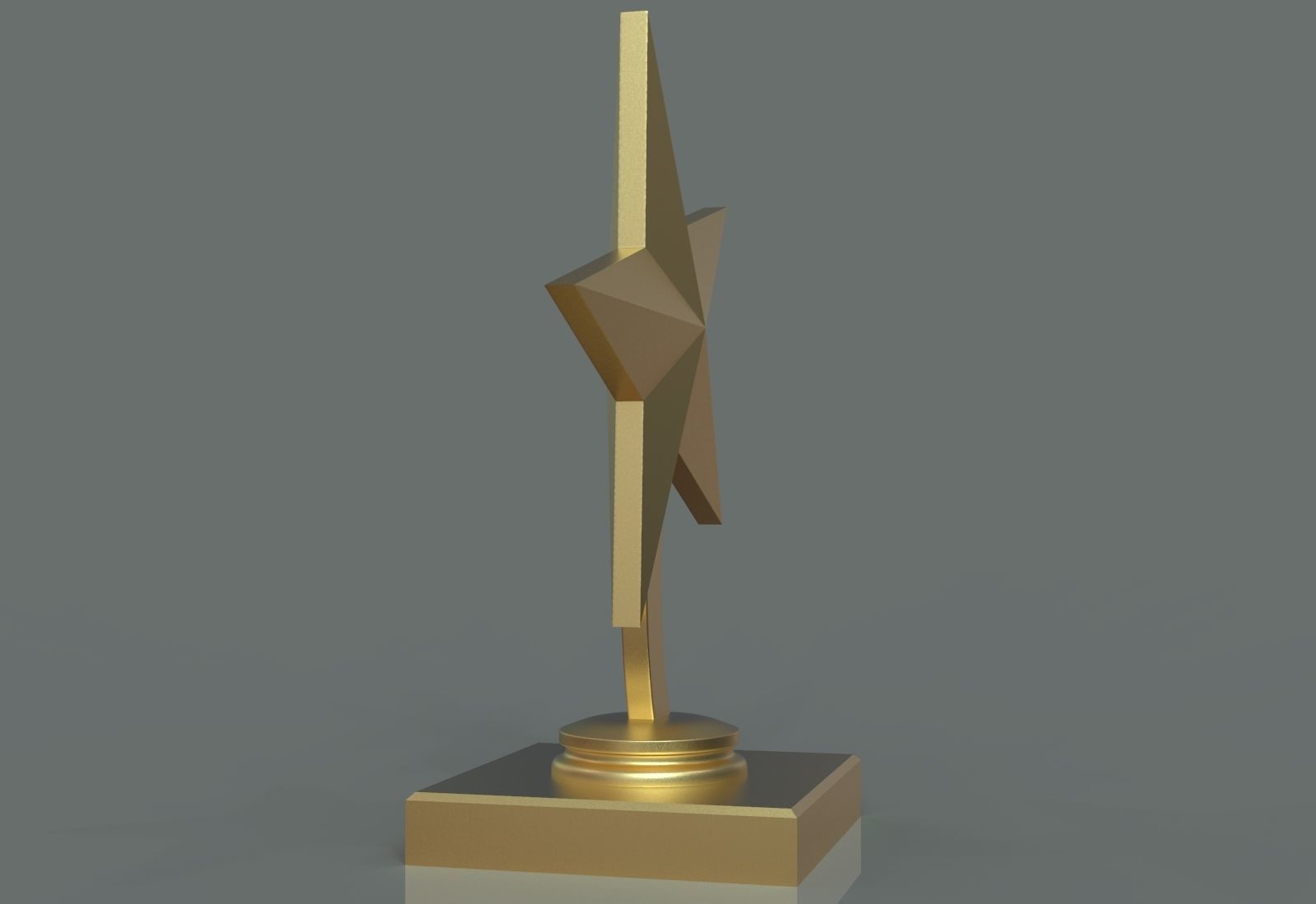Star Award 3D print model_2