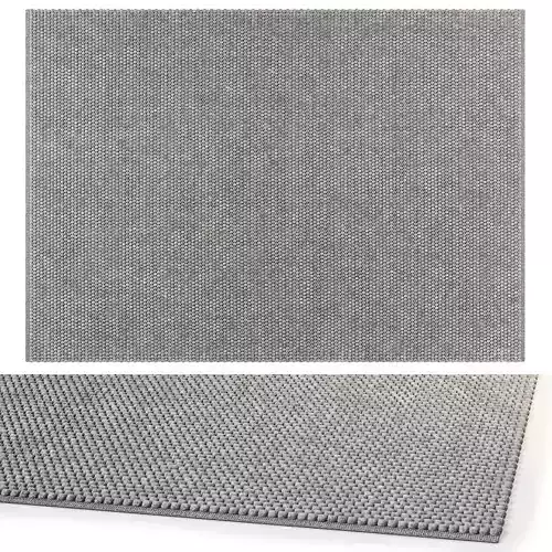 BENUTA WOOL RUG BEADS GRAY 3D model