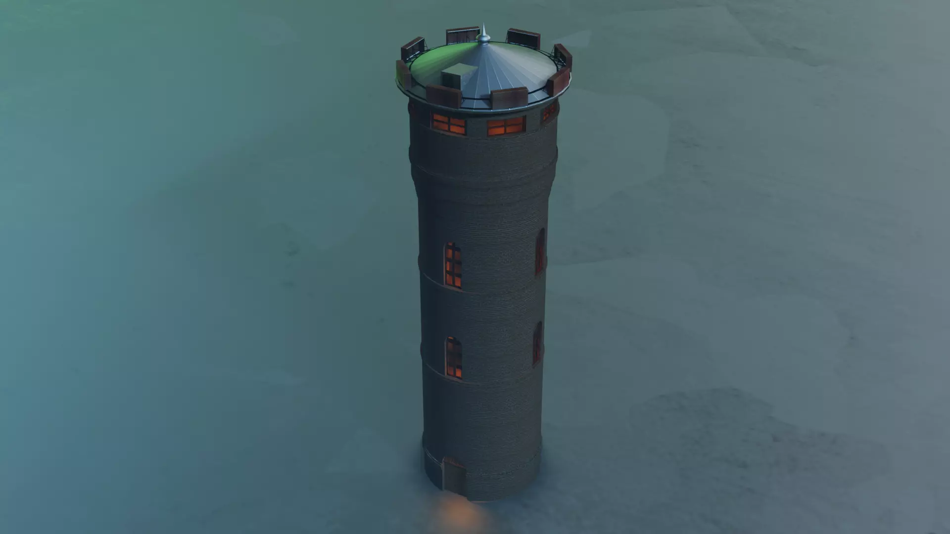 Tower - Restoration 3D model_0