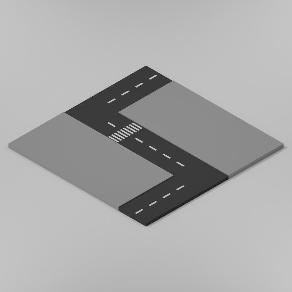 Isometric Low poly City Pack Low-poly 3D model_43