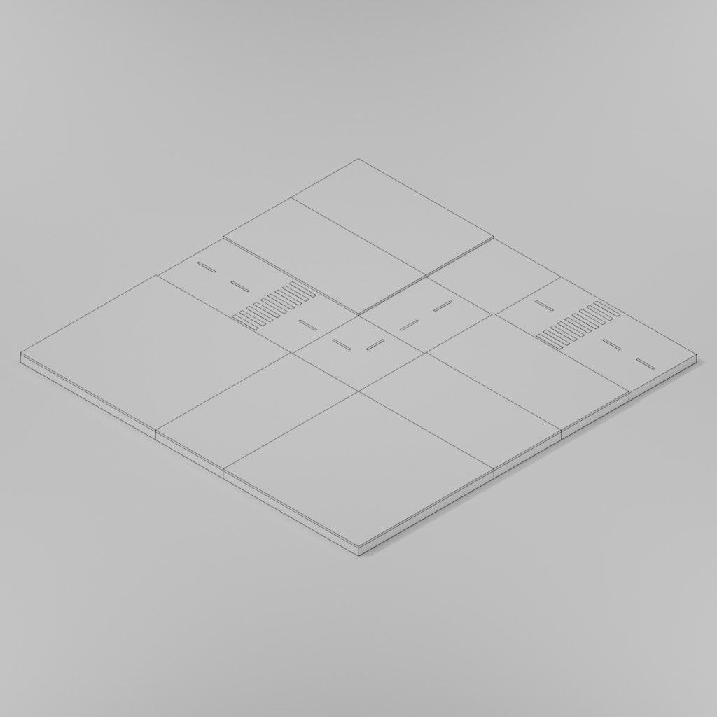 Isometric Low poly City Pack Low-poly 3D model_48