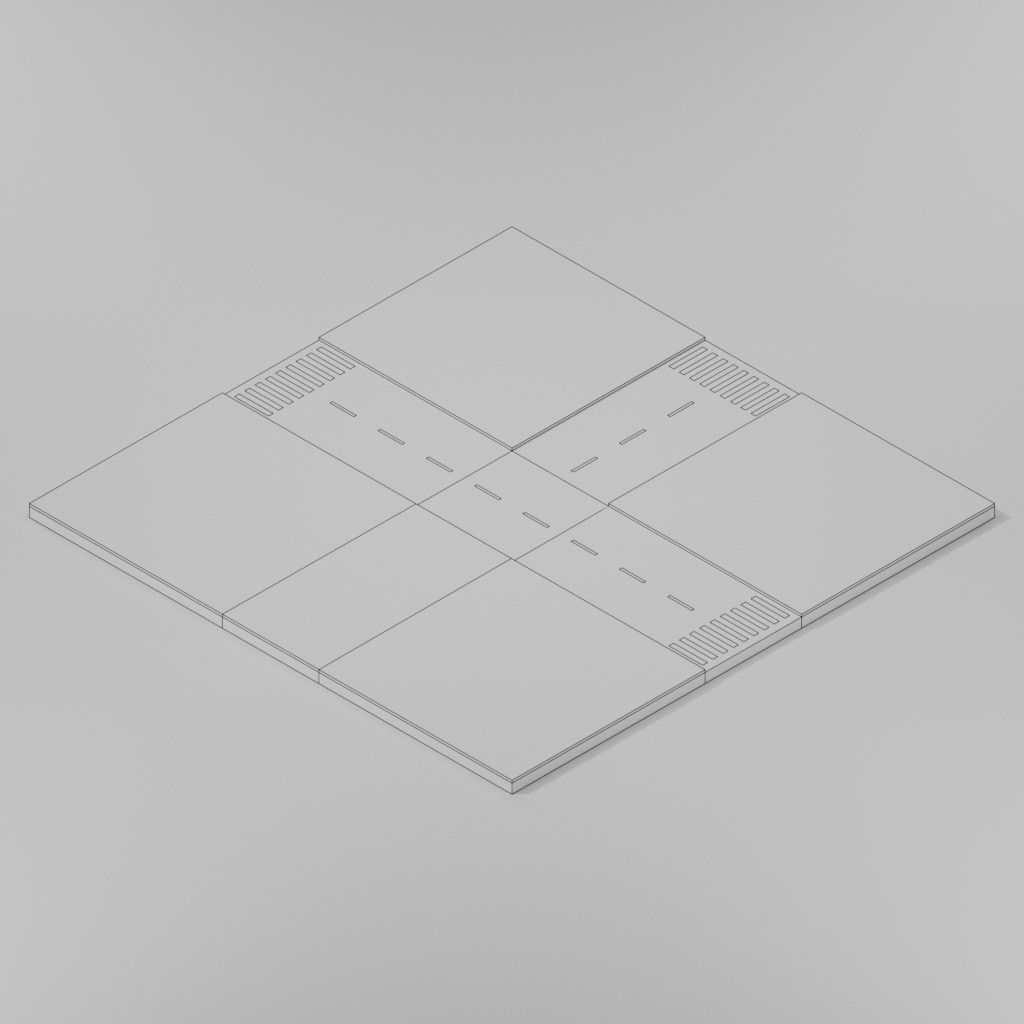 Isometric Low poly City Pack Low-poly 3D model_76