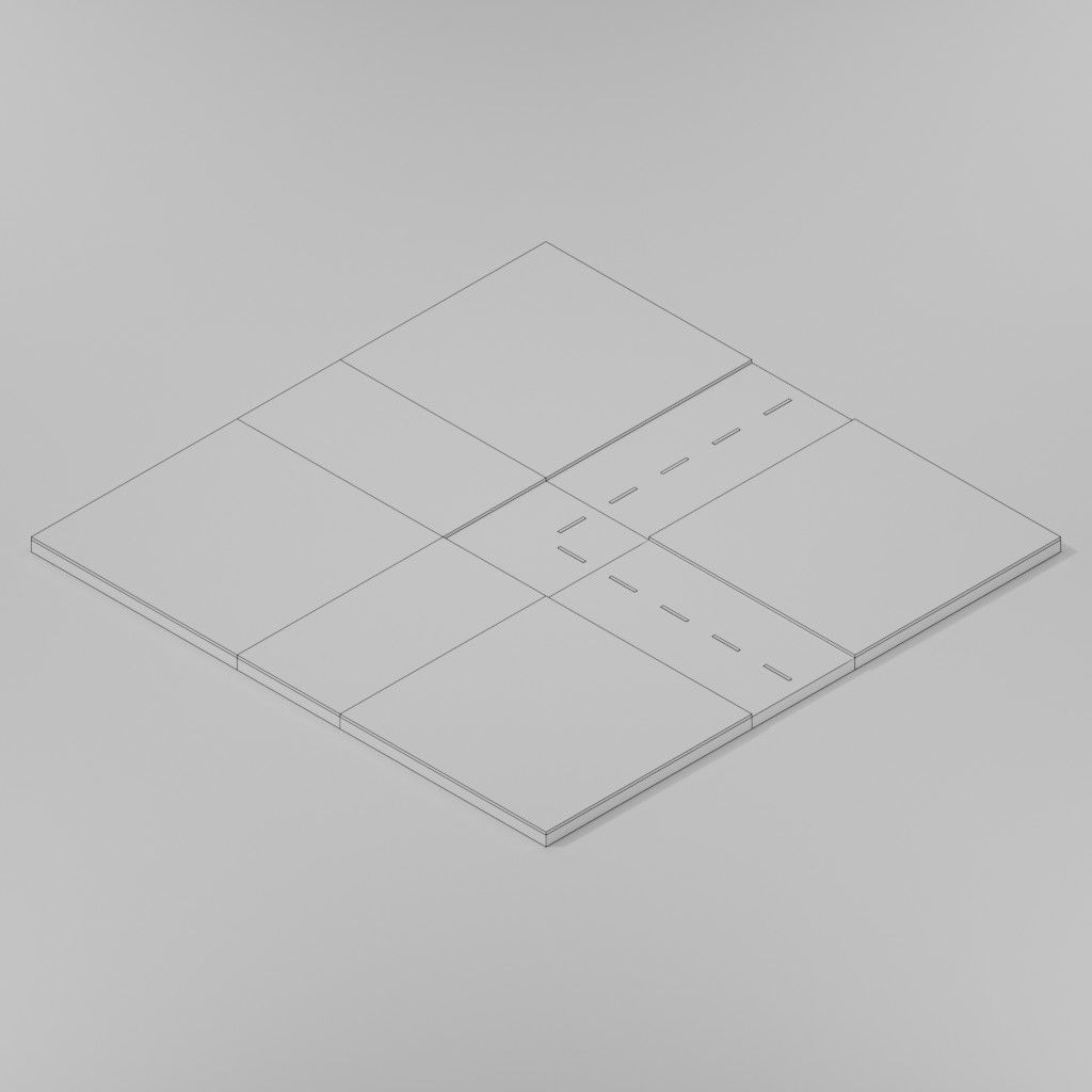 Isometric Low poly City Pack Low-poly 3D model_74