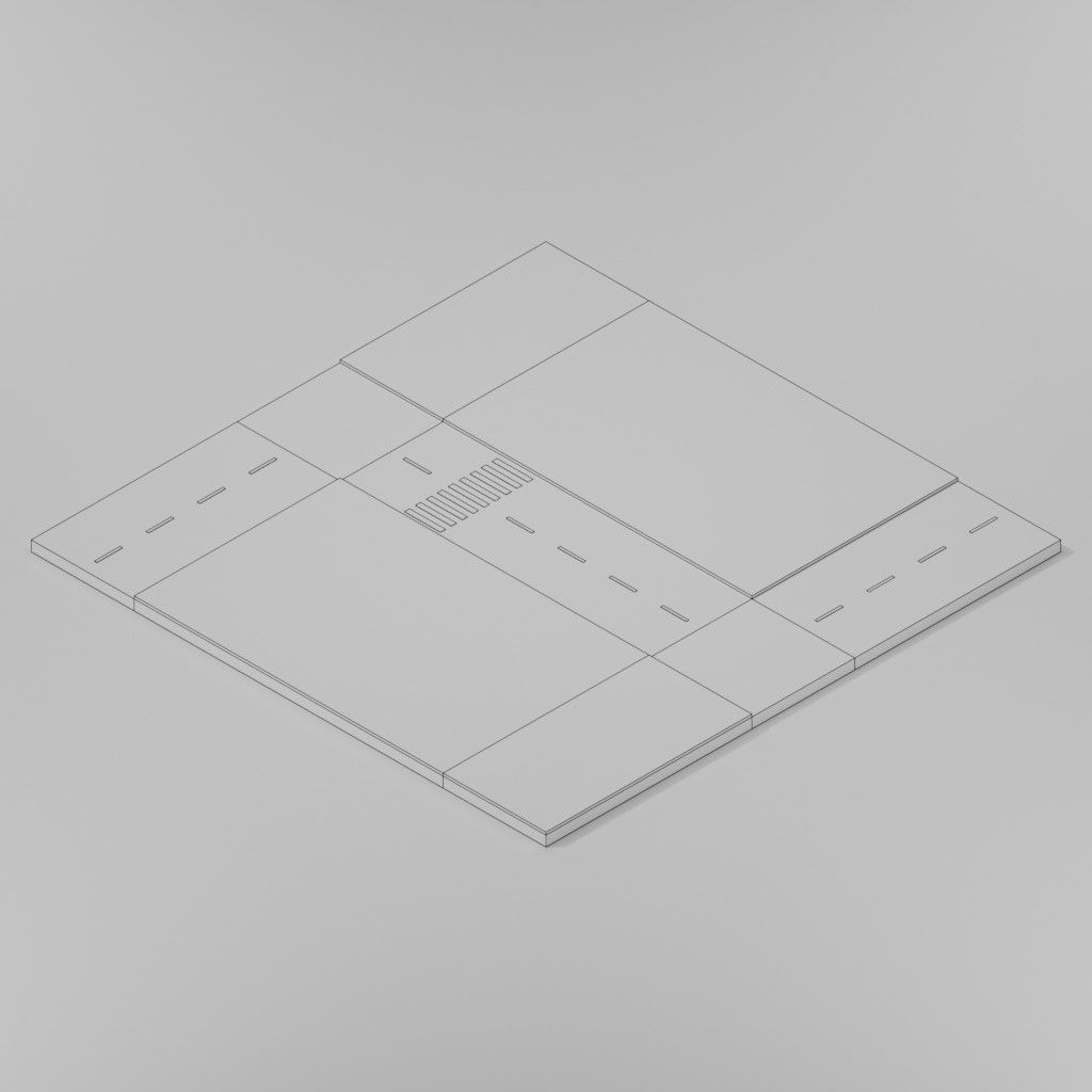 Isometric Low poly City Pack Low-poly 3D model_46