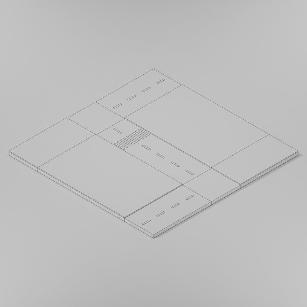 Isometric Low poly City Pack Low-poly 3D model_44