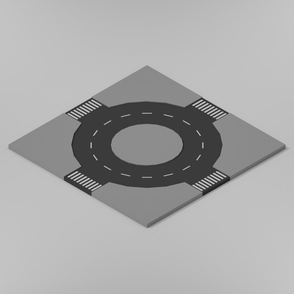 Isometric Low poly City Pack Low-poly 3D model_63