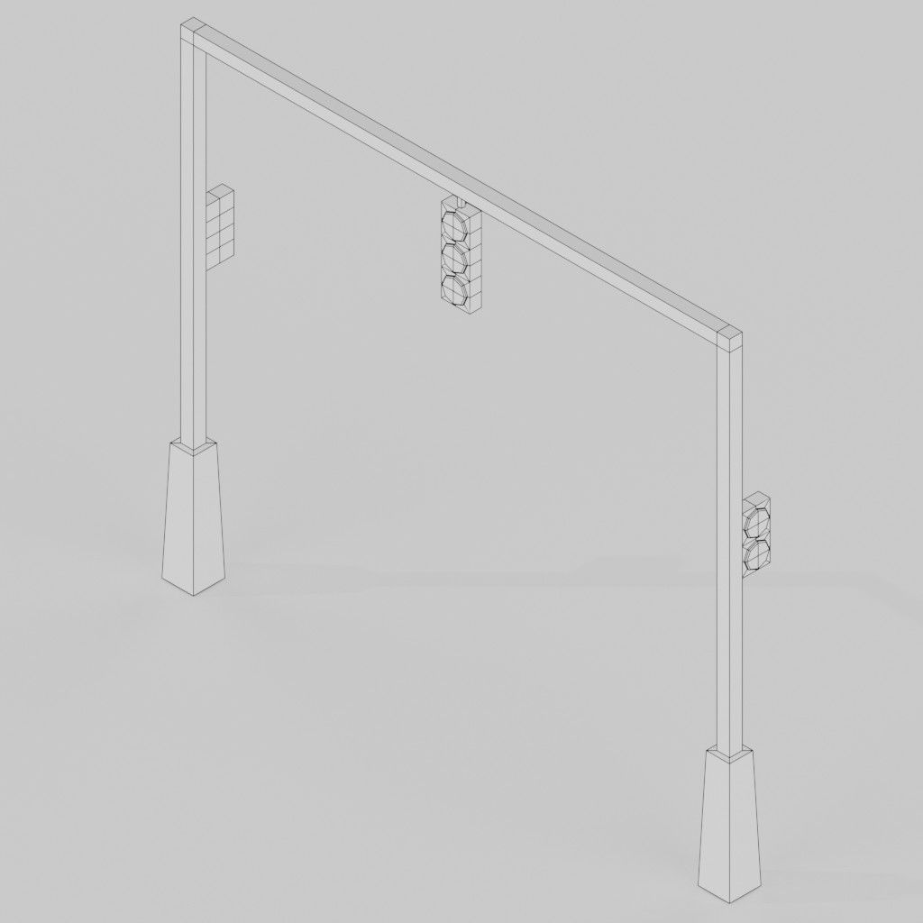 Isometric Low poly City Pack Low-poly 3D model_88