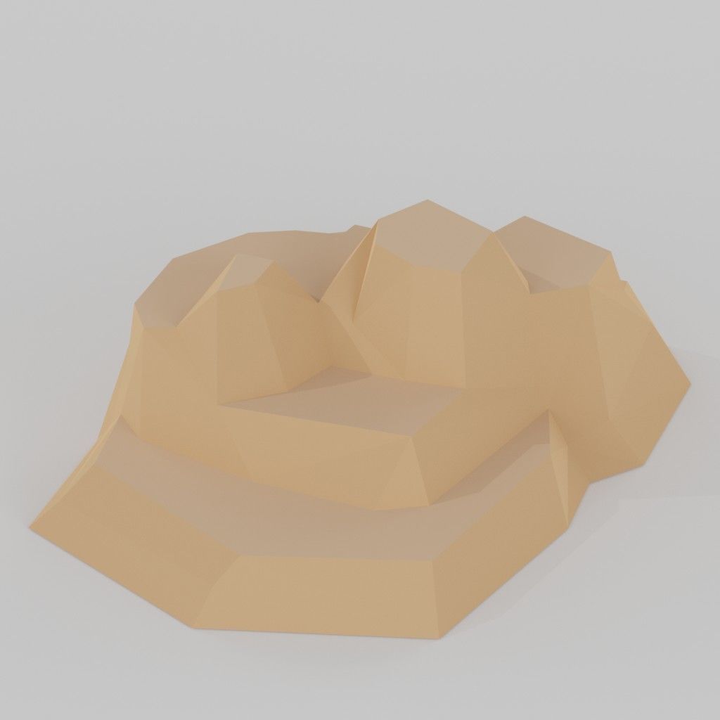 Isometric Low poly City Pack Low-poly 3D model_31