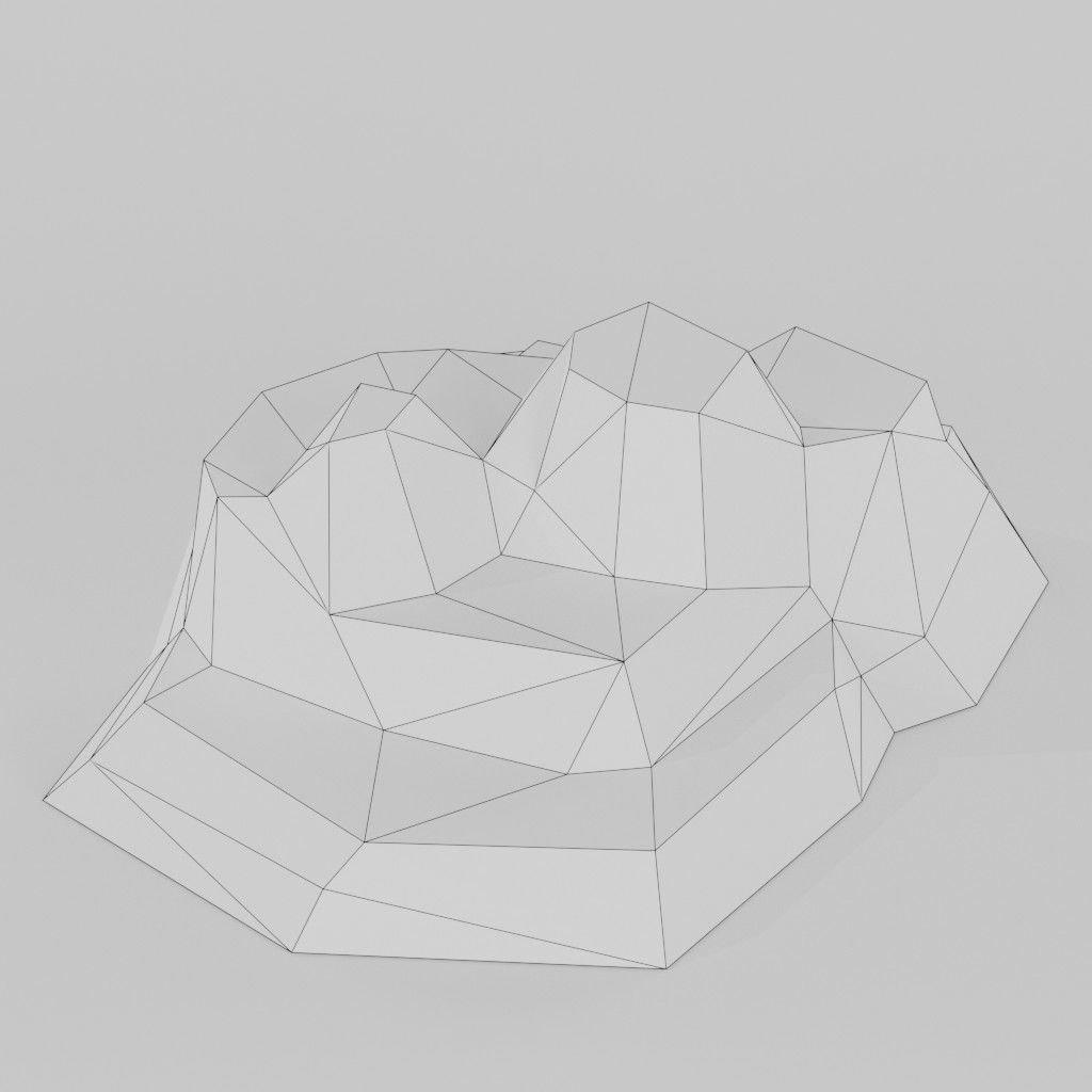 Isometric Low poly City Pack Low-poly 3D model_32