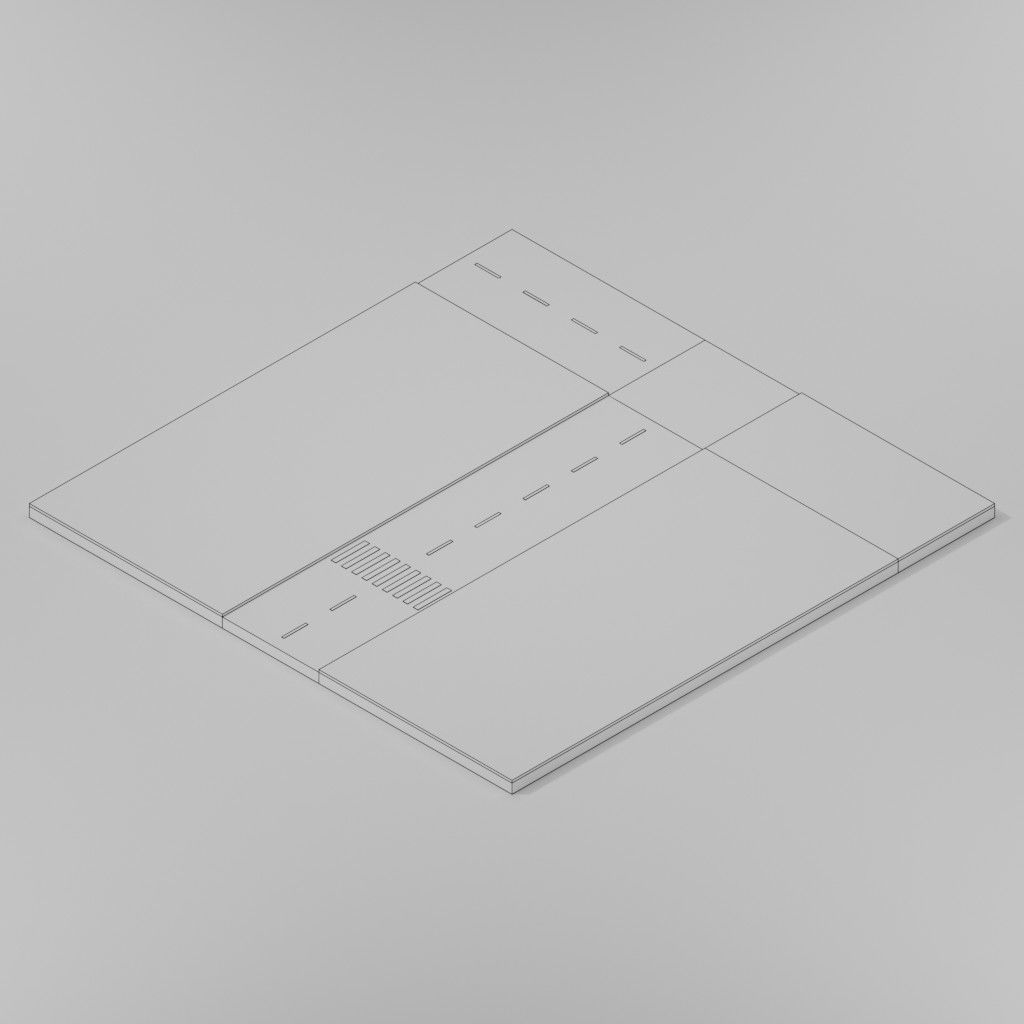 Isometric Low poly City Pack Low-poly 3D model_60