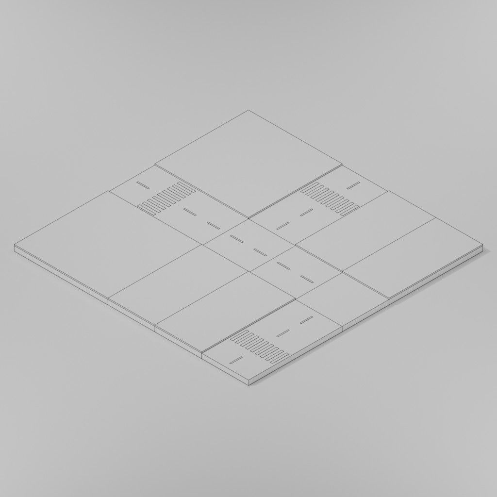 Isometric Low poly City Pack Low-poly 3D model_82