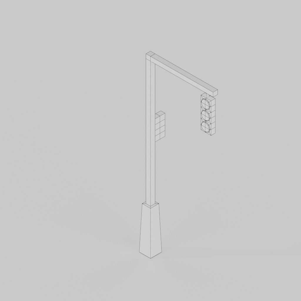 Isometric Low poly City Pack Low-poly 3D model_84