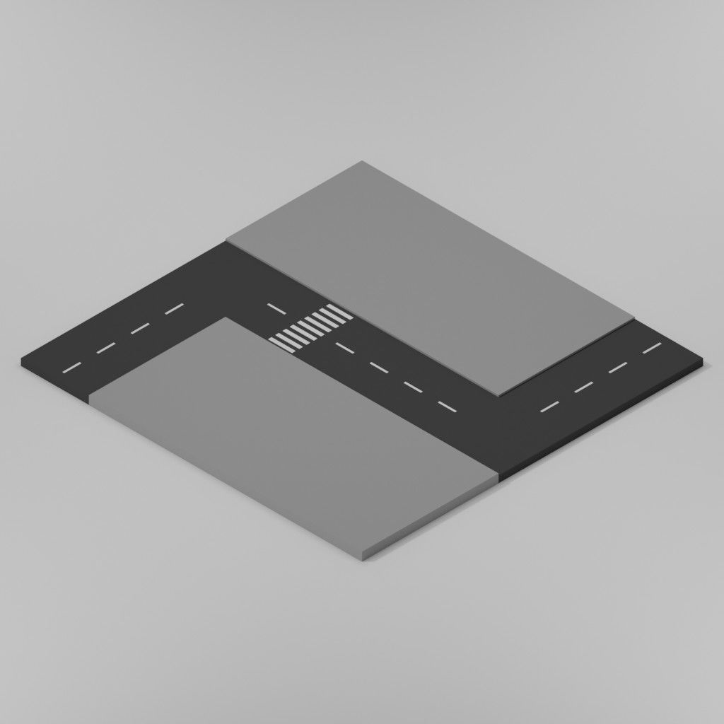 Isometric Low poly City Pack Low-poly 3D model_45