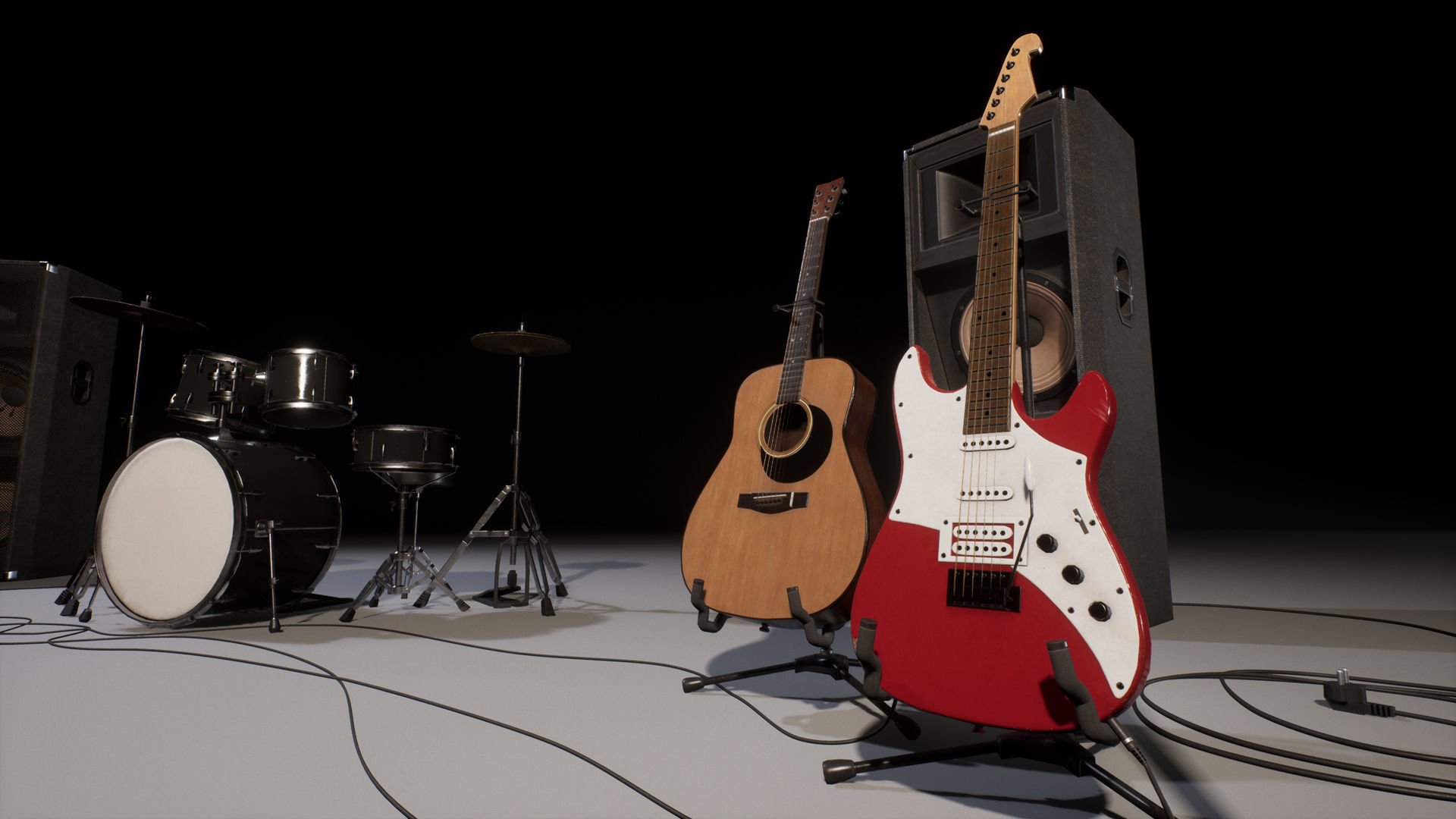 3D model Musical Instruments VR / AR / lowpoly CGTrader