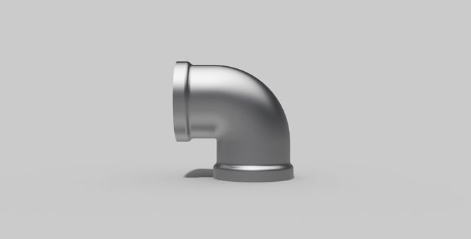 3-4 Inch BSP - Elbow  90 degrees F - Autodesk Inventor 3D model