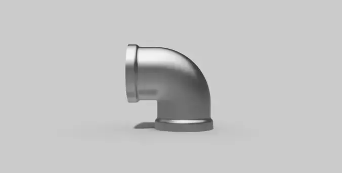 3-4 Inch BSP - Elbow  90 degrees F - Autodesk Inventor