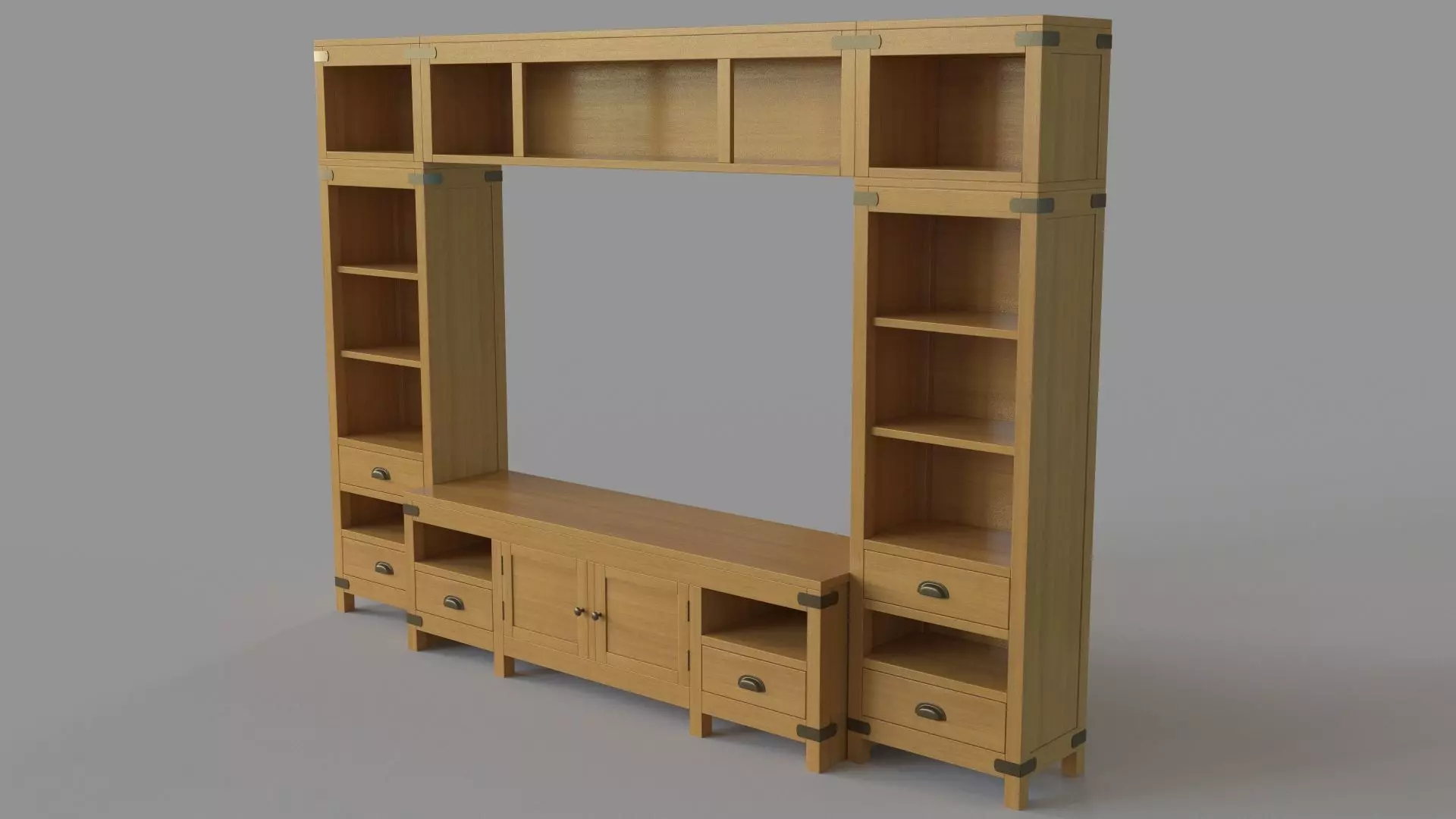 Entertainment Center 3D model_0