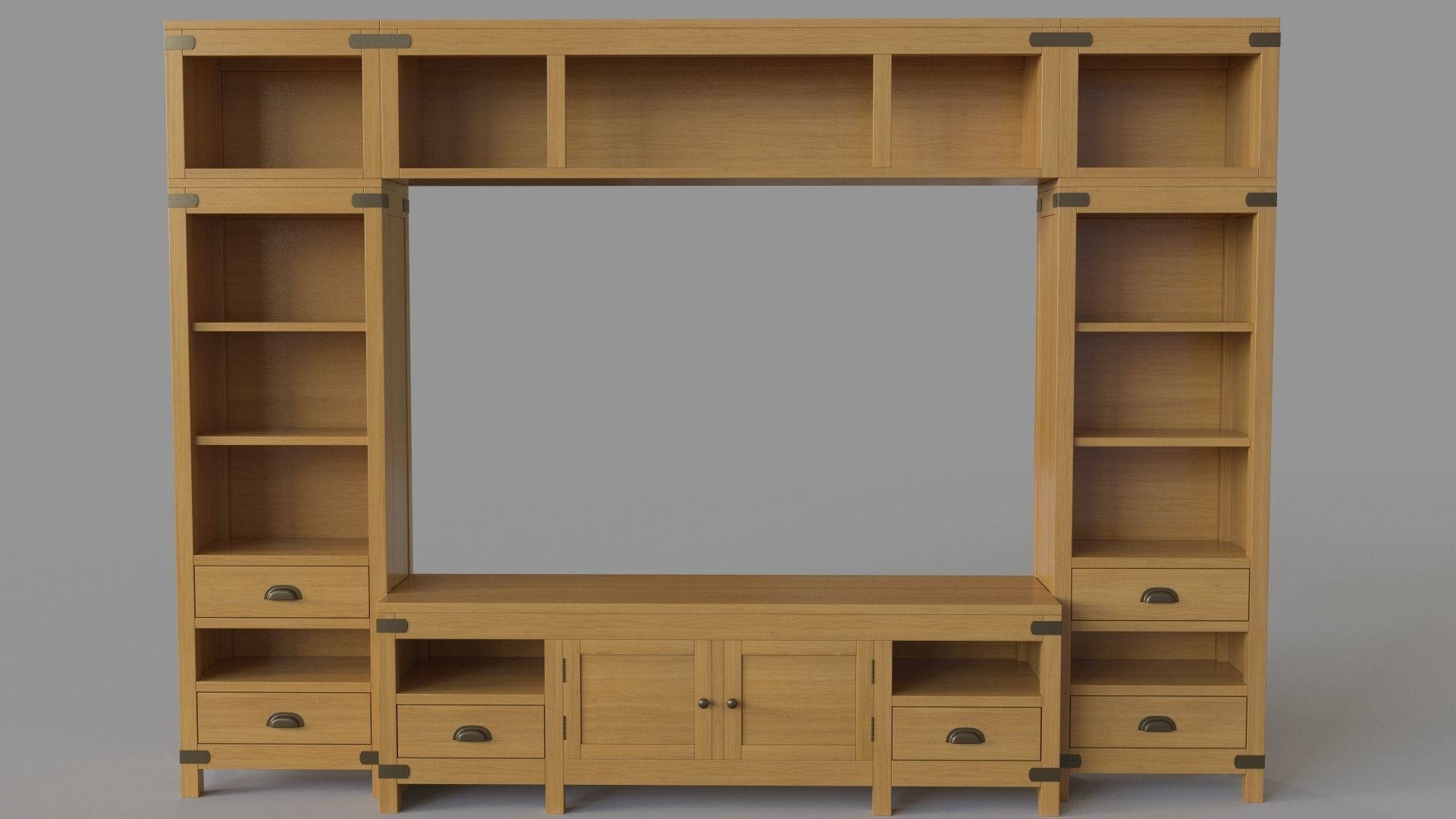 Entertainment Center 3D model_1