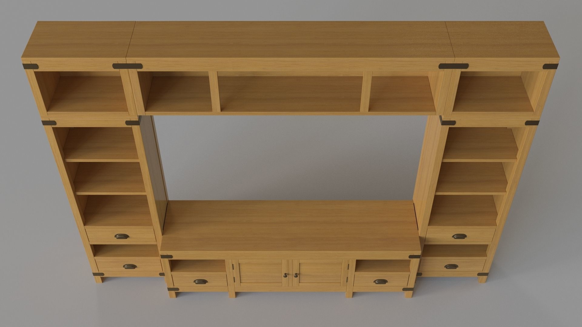 Entertainment Center 3D model_3