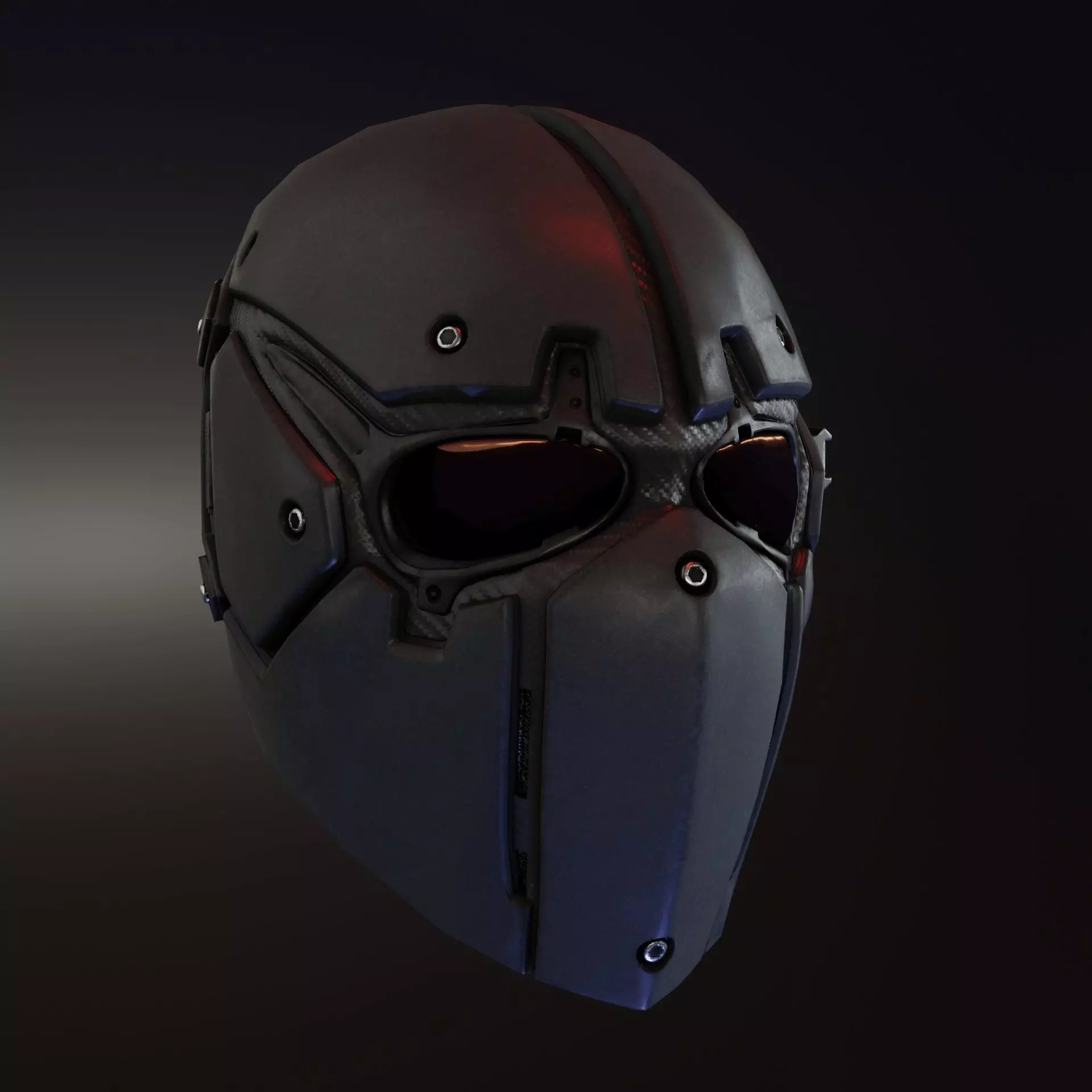 Devtac Ronin Ballistic Mask BASIC Low-poly 3D model_0