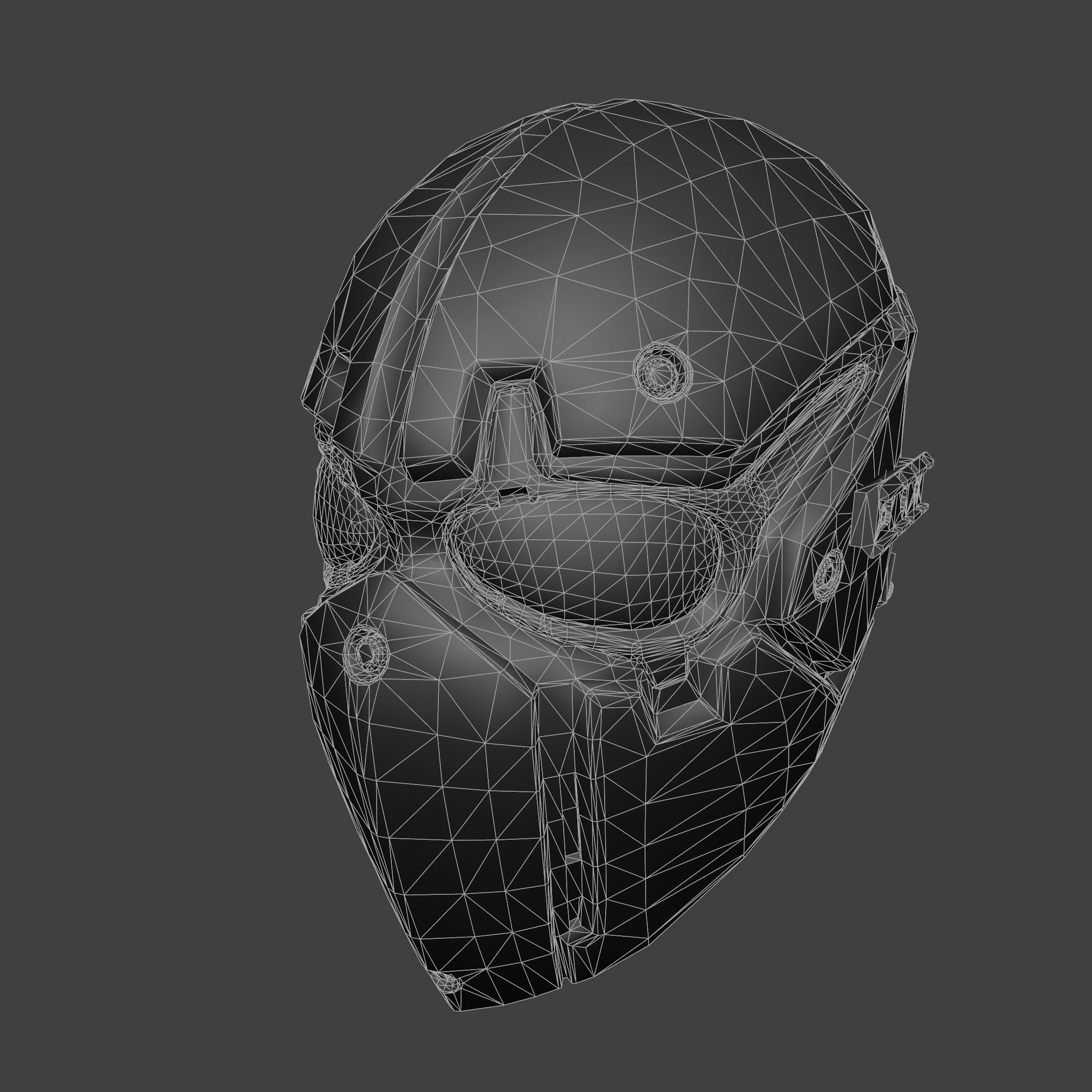 Devtac Ronin Ballistic Mask BASIC Low-poly 3D model_5