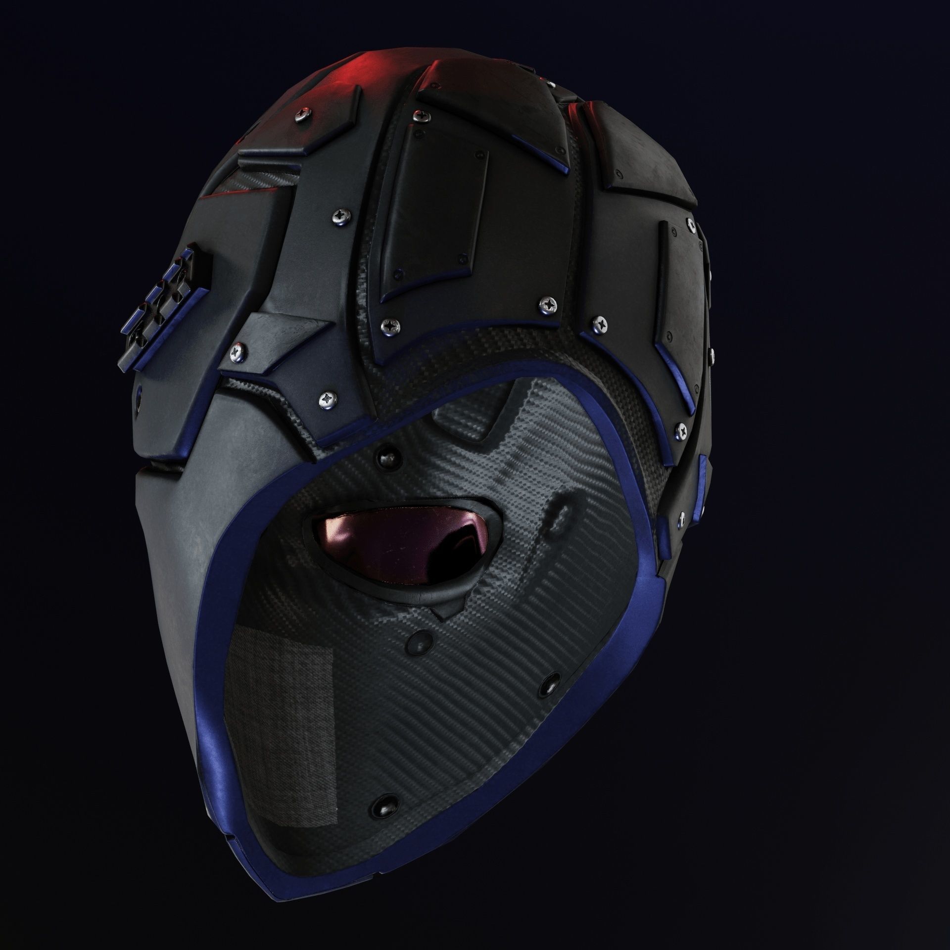 Devtac Ronin Ballistic Mask BASIC Low-poly 3D model_3