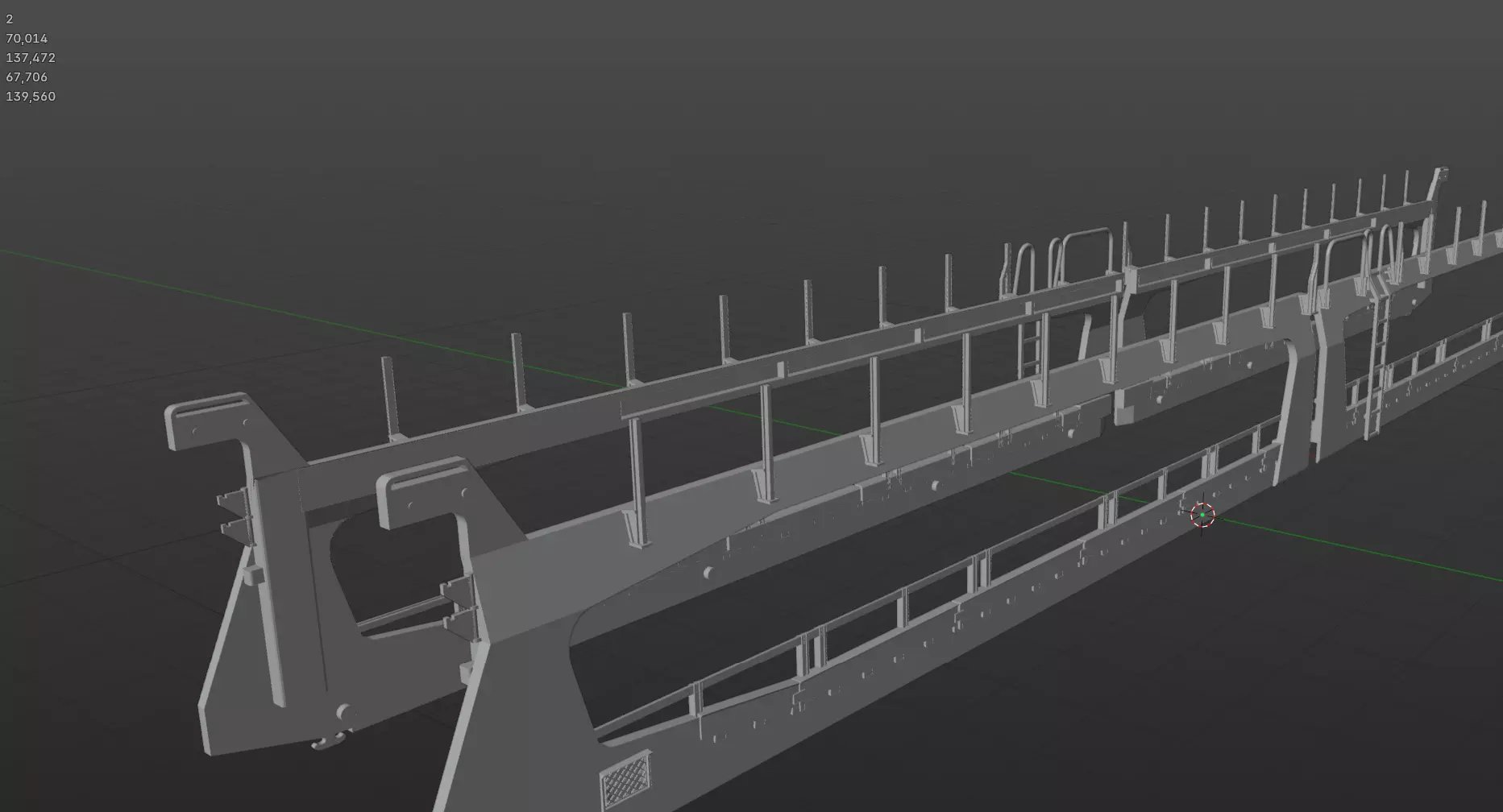 Pre supported H0 1-87 scale Laes TA 364 M car carrying wagon 3D print model_23