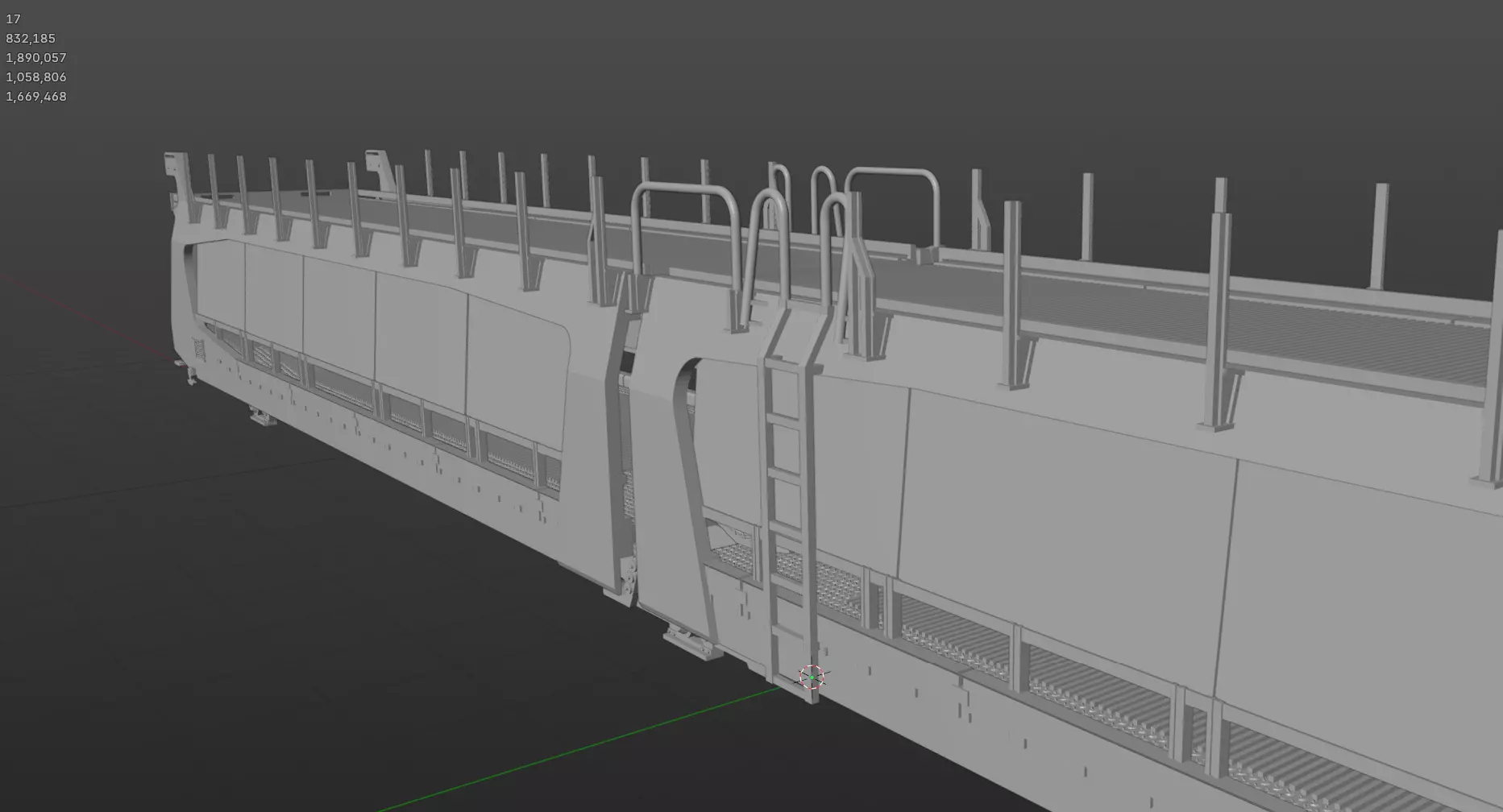 Pre supported H0 1-87 scale Laes TA 364 M car carrying wagon 3D print model_19