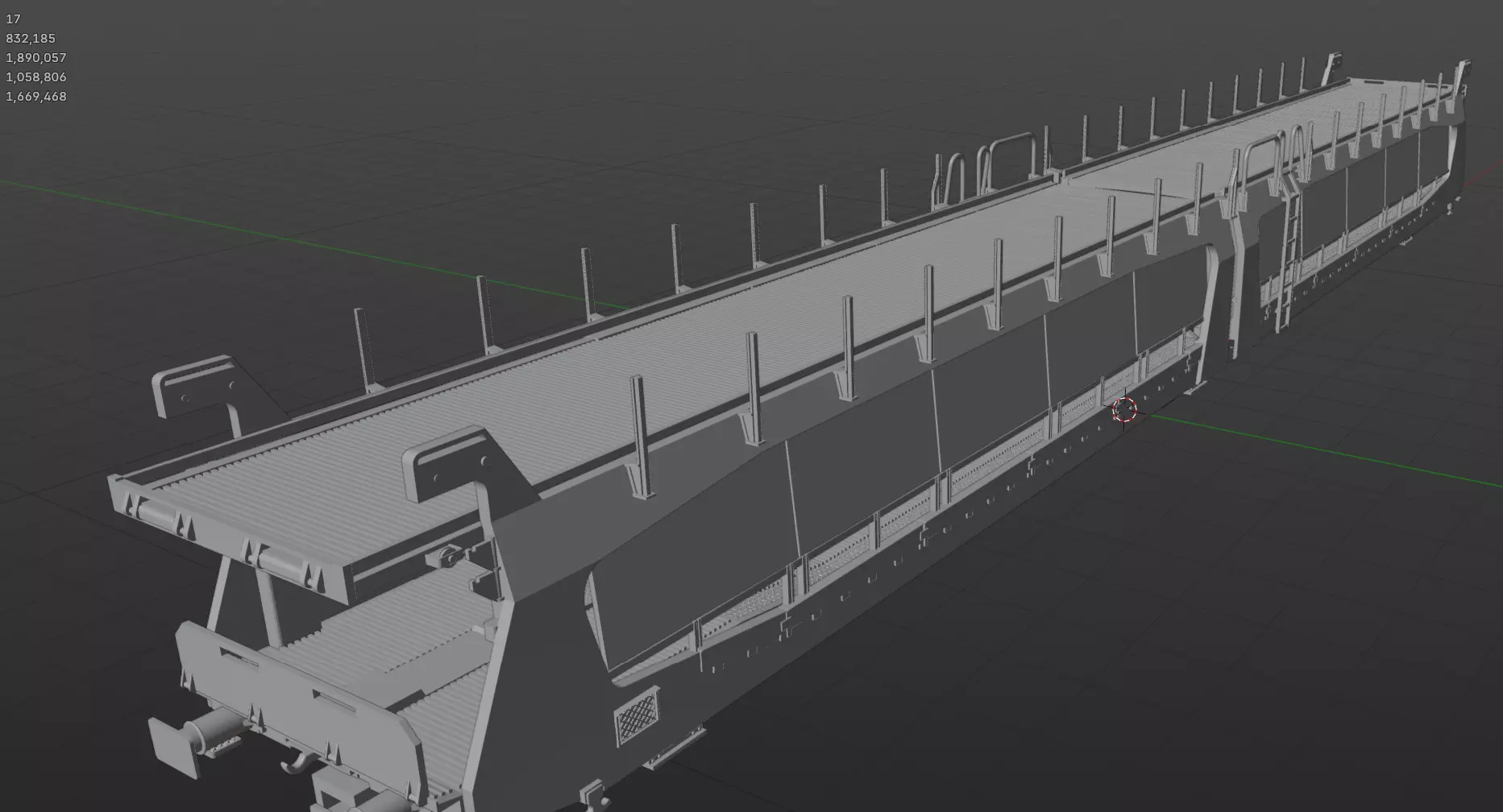 Pre supported H0 1-87 scale Laes TA 364 M car carrying wagon 3D print model_16