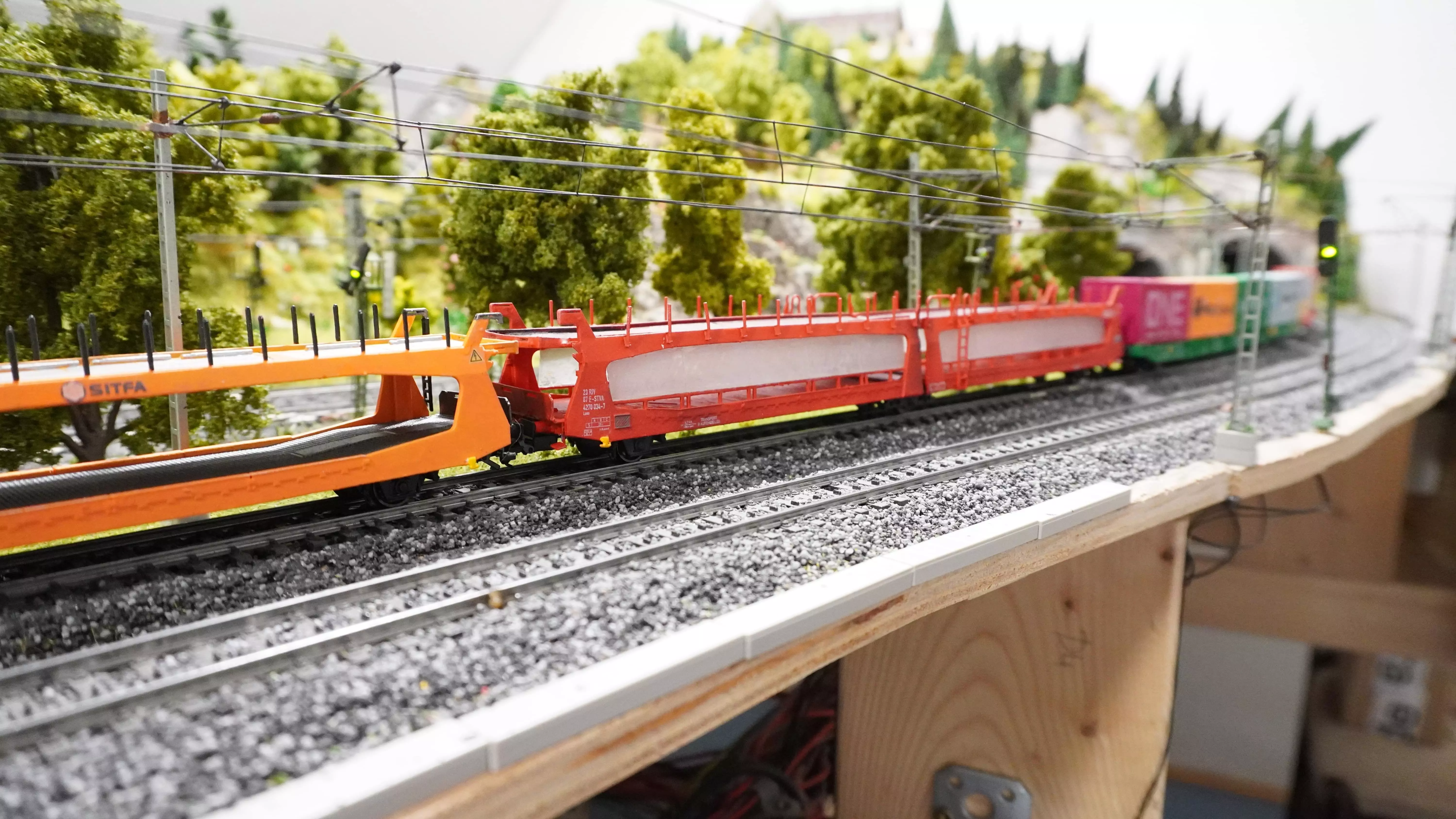 Pre supported H0 1-87 scale Laes TA 364 M car carrying wagon 3D print model_7