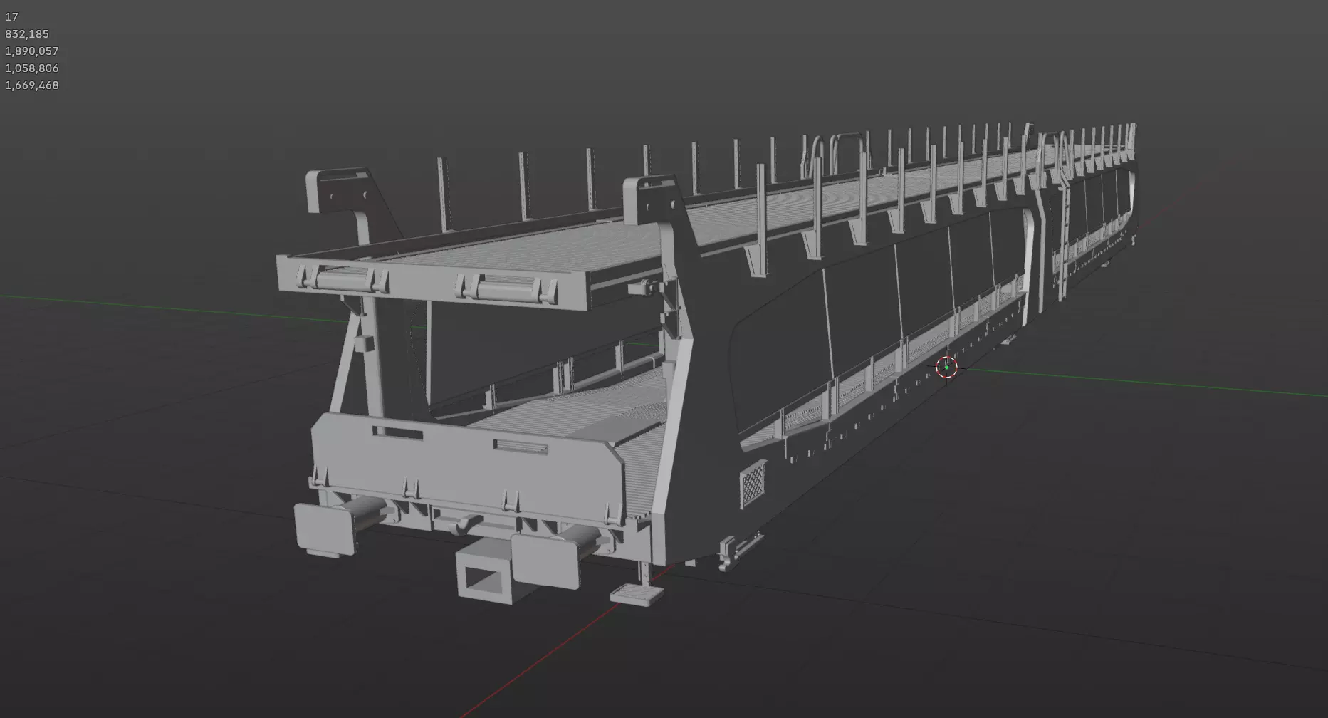 Pre supported H0 1-87 scale Laes TA 364 M car carrying wagon 3D print model_17