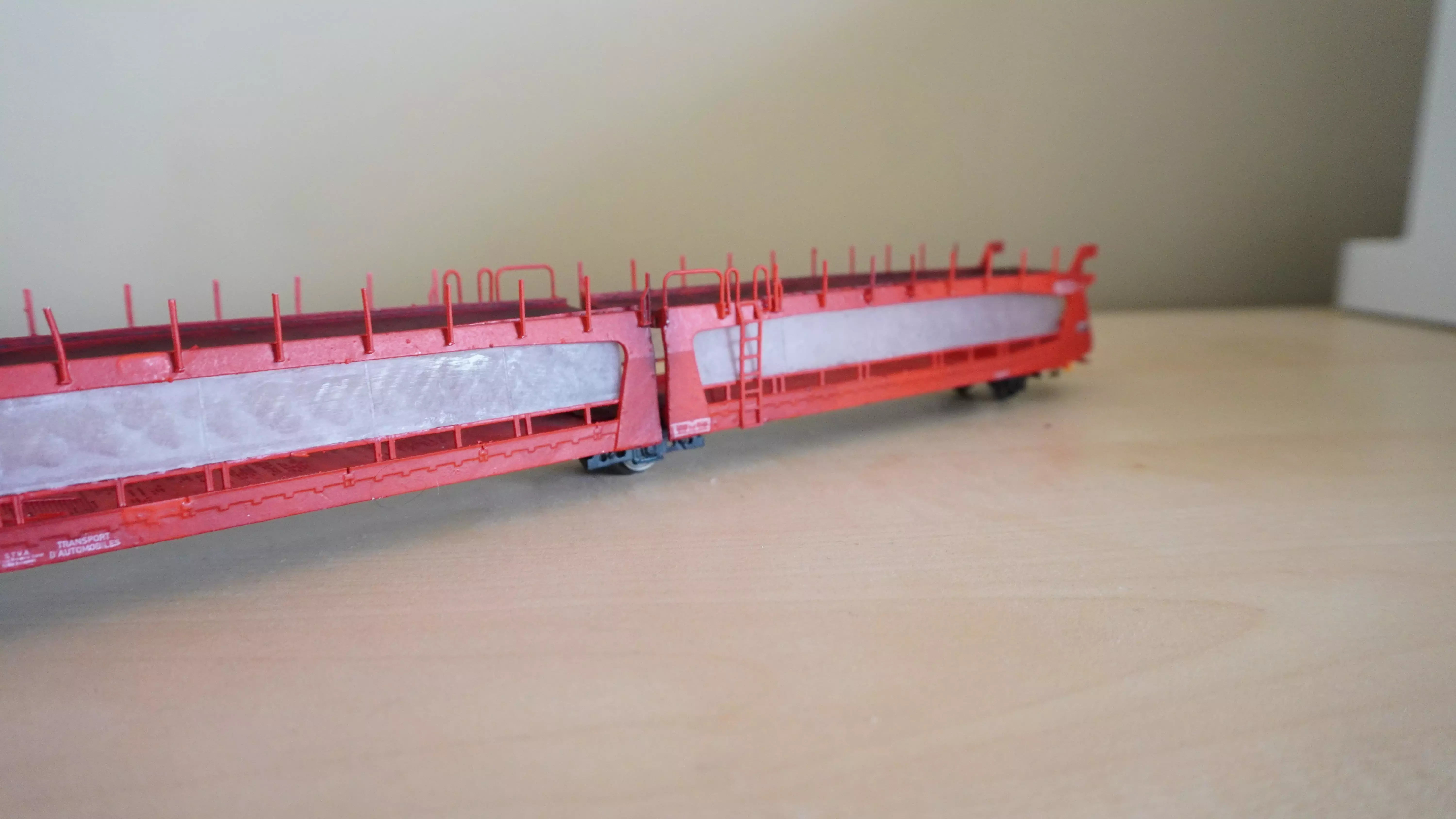 Pre supported H0 1-87 scale Laes TA 364 M car carrying wagon 3D print model_1
