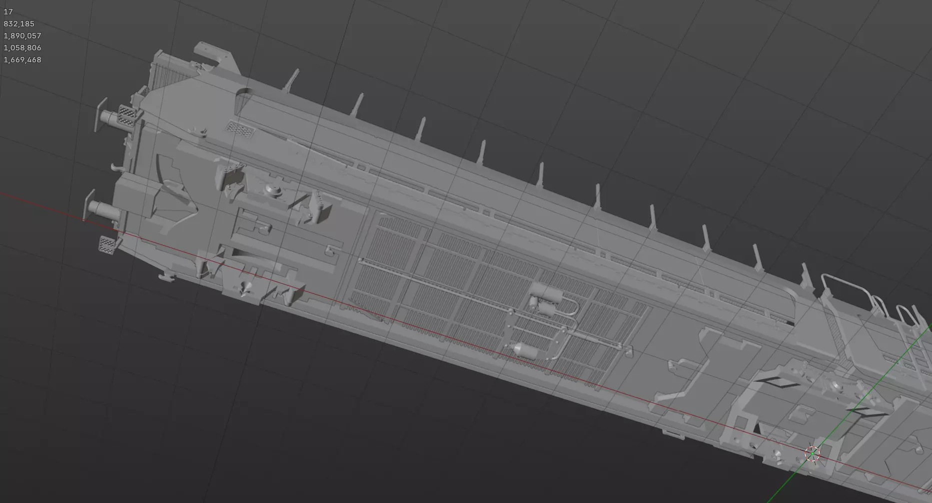 Pre supported H0 1-87 scale Laes TA 364 M car carrying wagon 3D print model_15