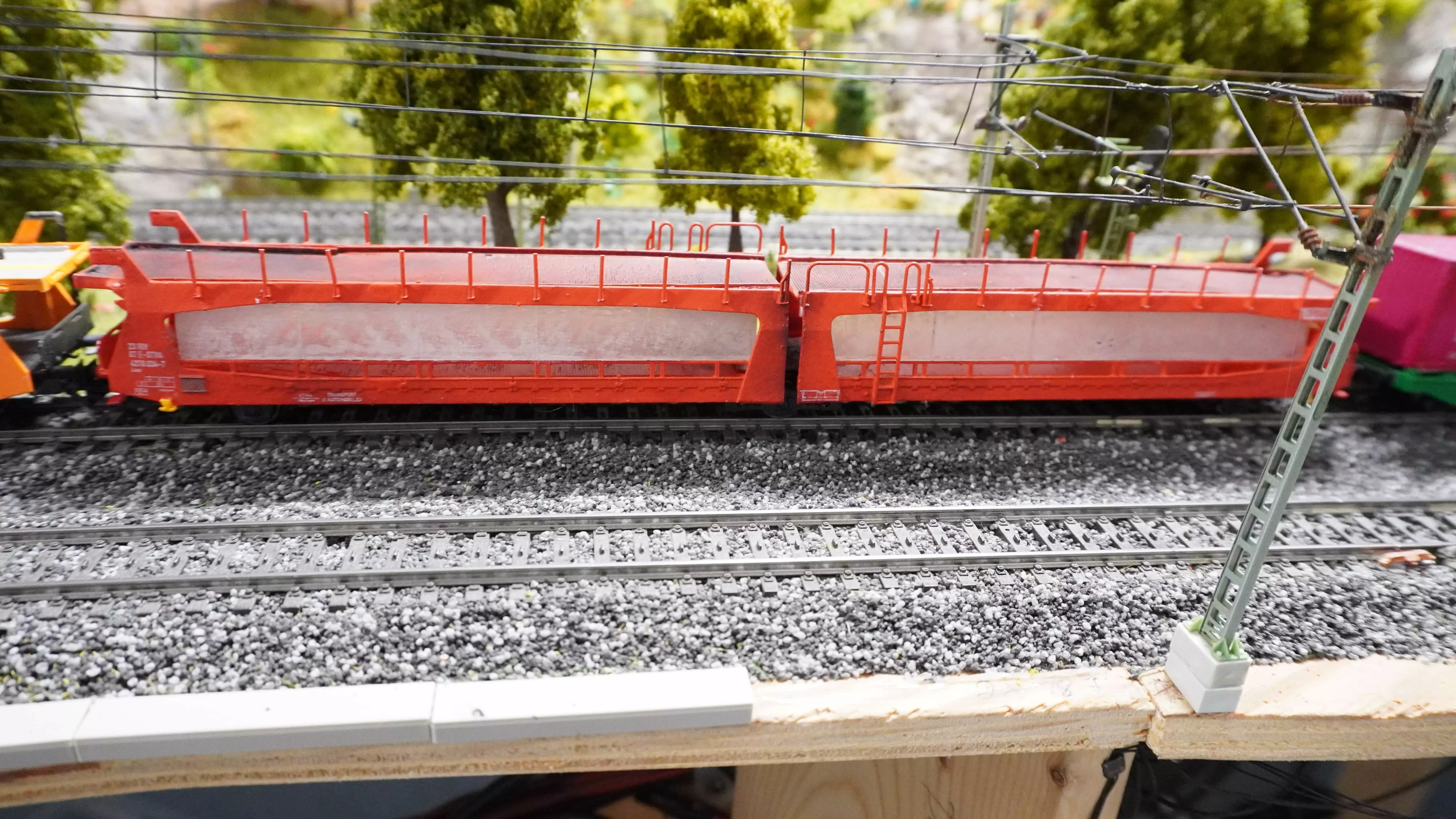 Pre supported H0 1-87 scale Laes TA 364 M car carrying wagon 3D print model_6