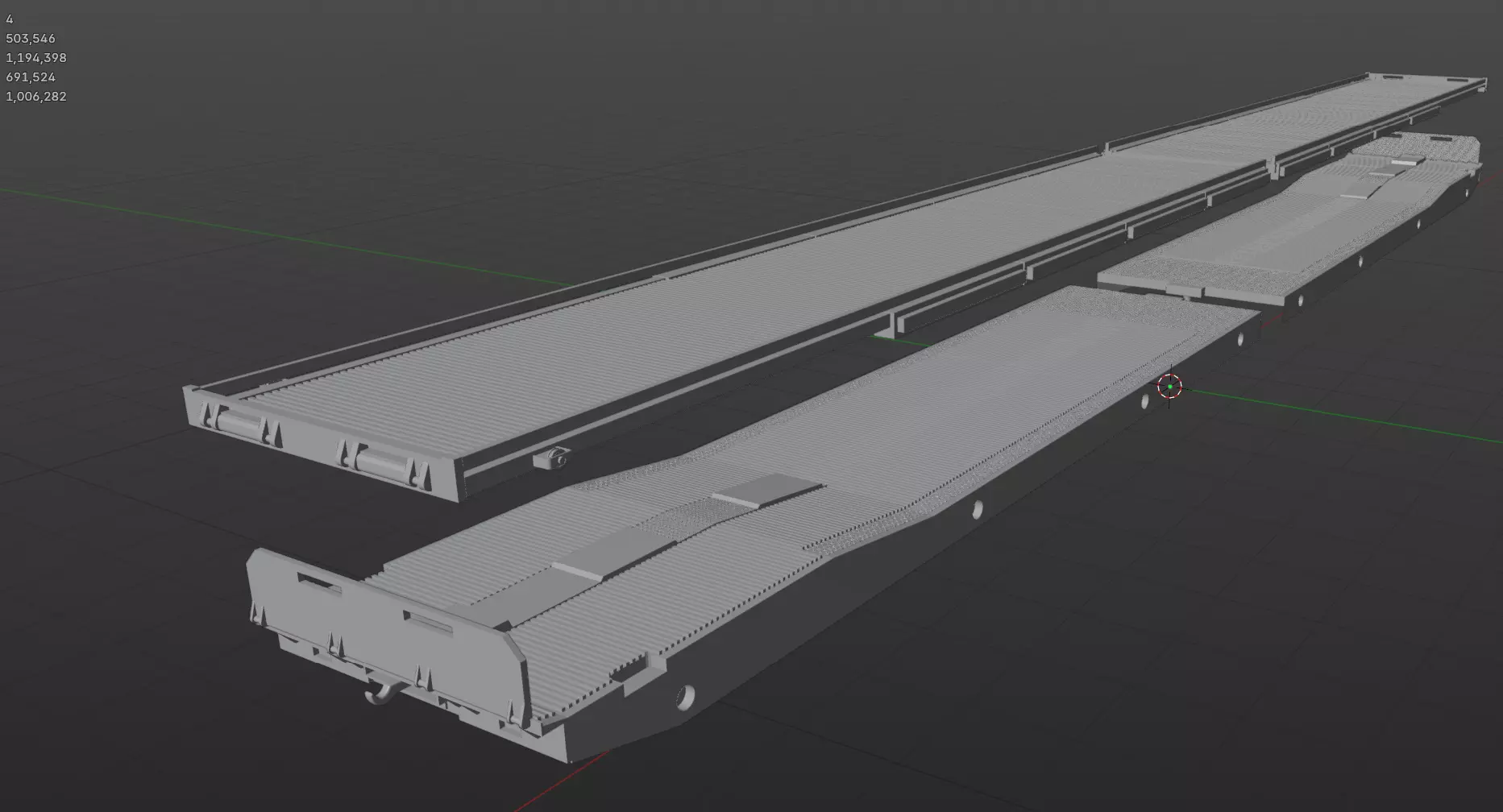 Pre supported H0 1-87 scale Laes TA 364 M car carrying wagon 3D print model_24