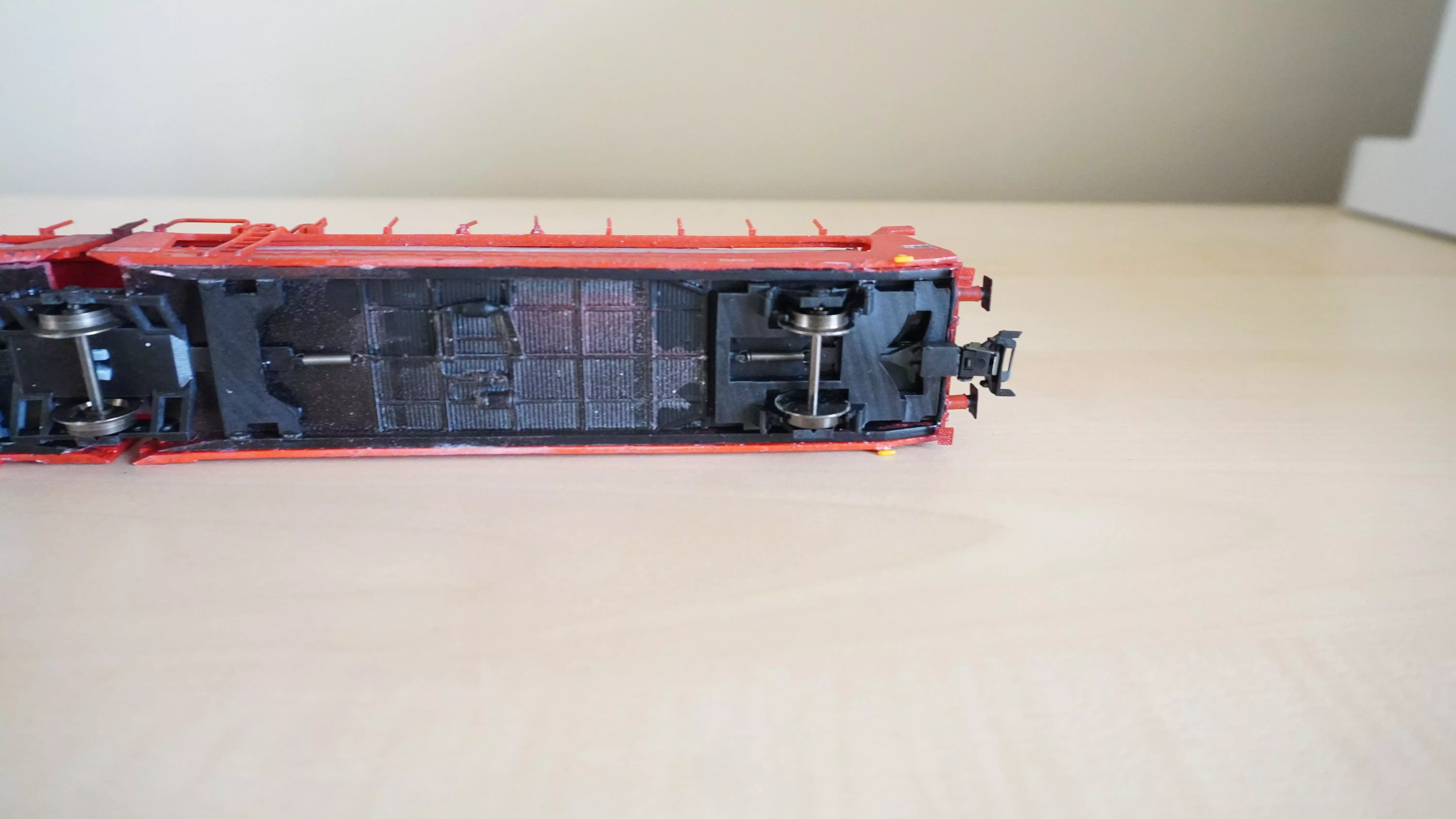 Pre supported H0 1-87 scale Laes TA 364 M car carrying wagon 3D print model_4