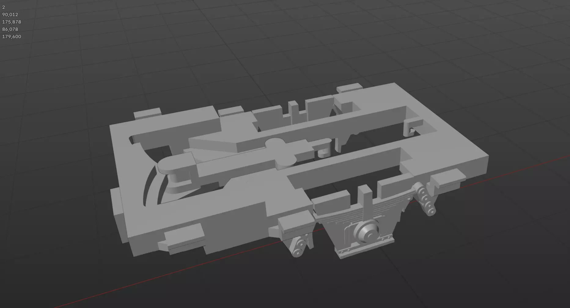 Pre supported H0 1-87 scale Laes TA 364 M car carrying wagon 3D print model_22