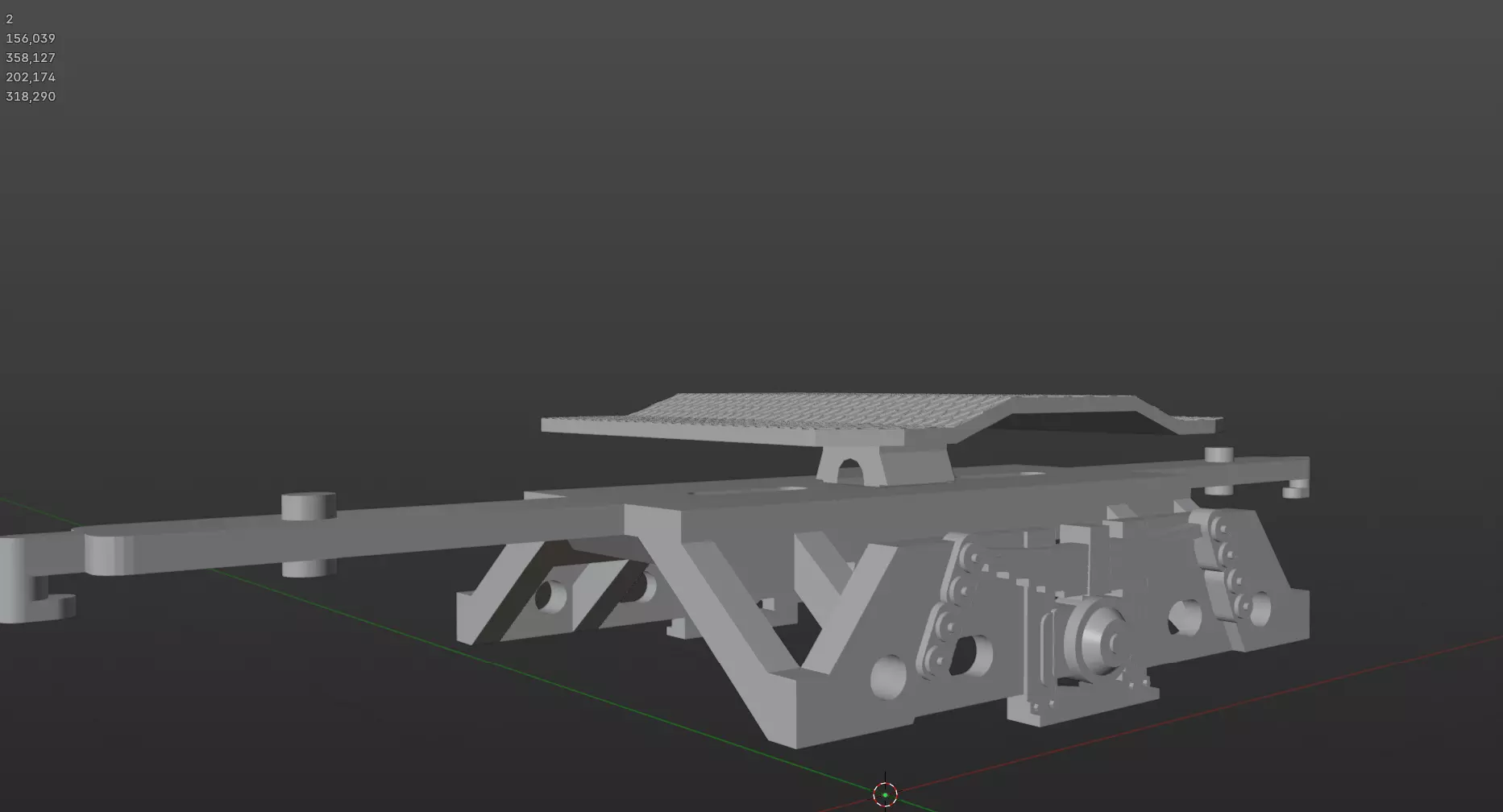 Pre supported H0 1-87 scale Laes TA 364 M car carrying wagon 3D print model_21