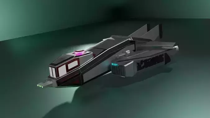 Starship spaceship 3D model