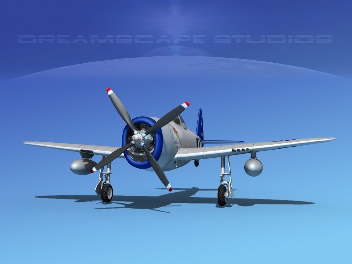 Republic P-47D Thunderbolt V01 3D model_1