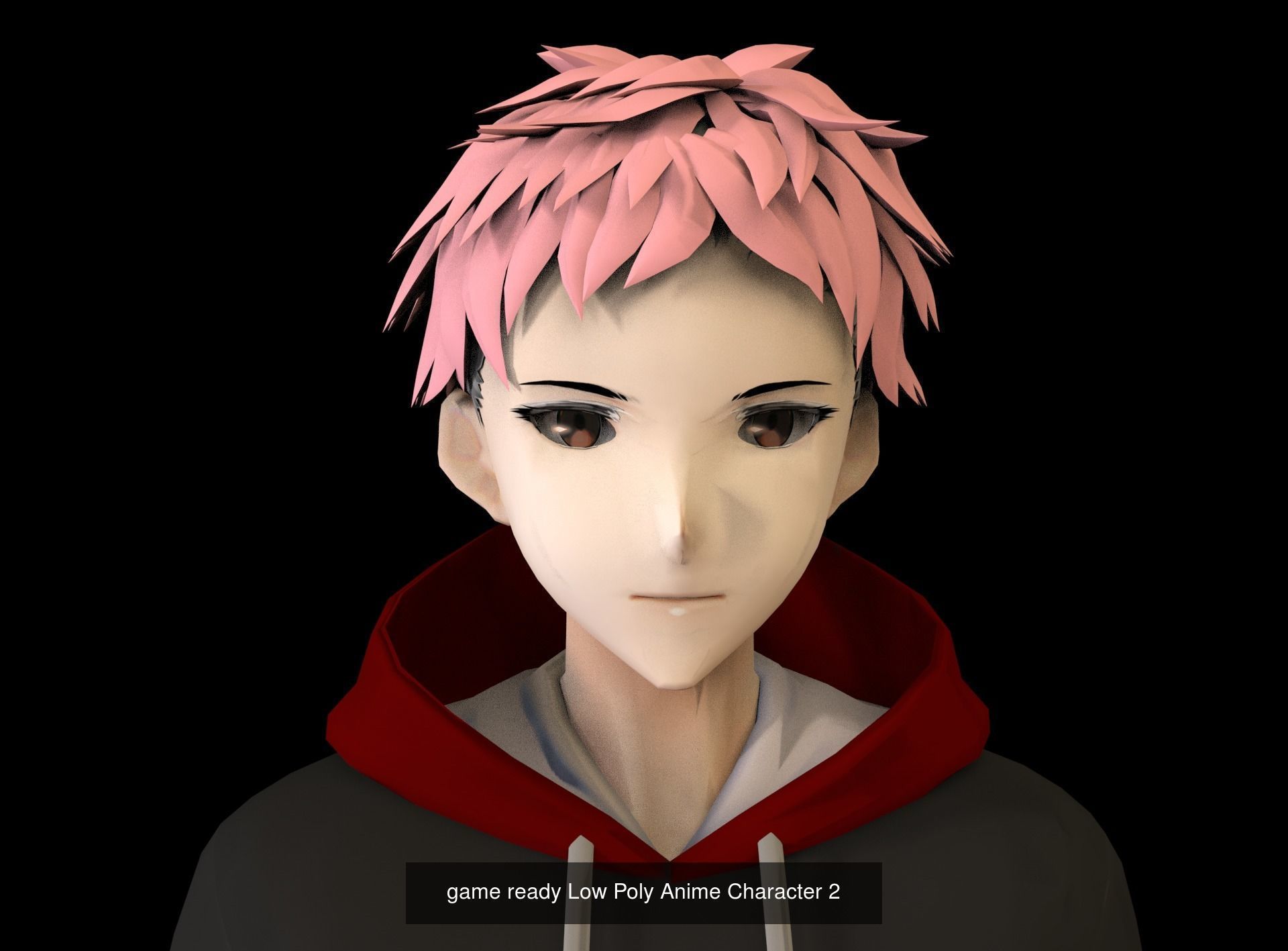 2 Anime Low Poly Characters DPack 12 3D Model Collection_2